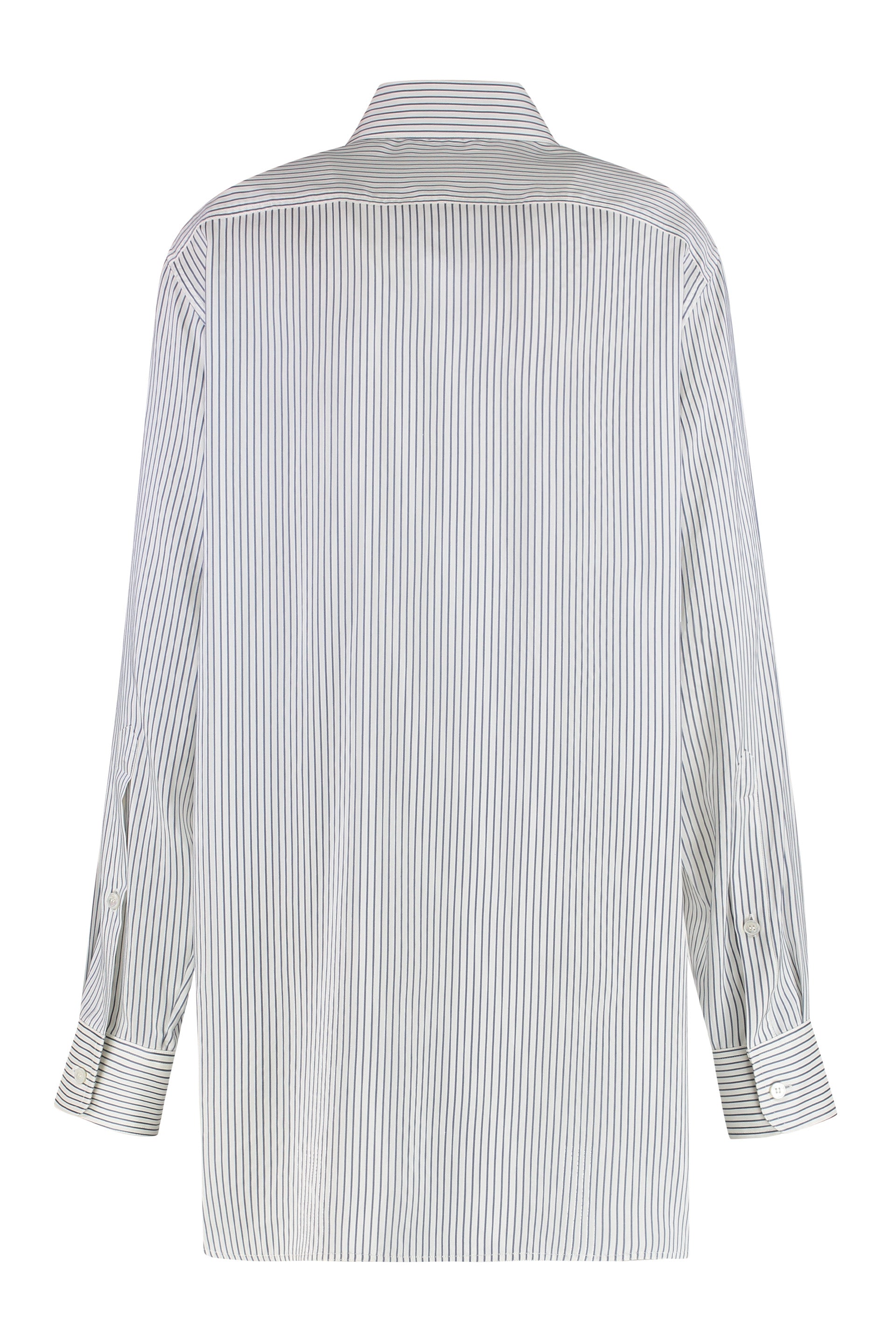 Striped silk shirt