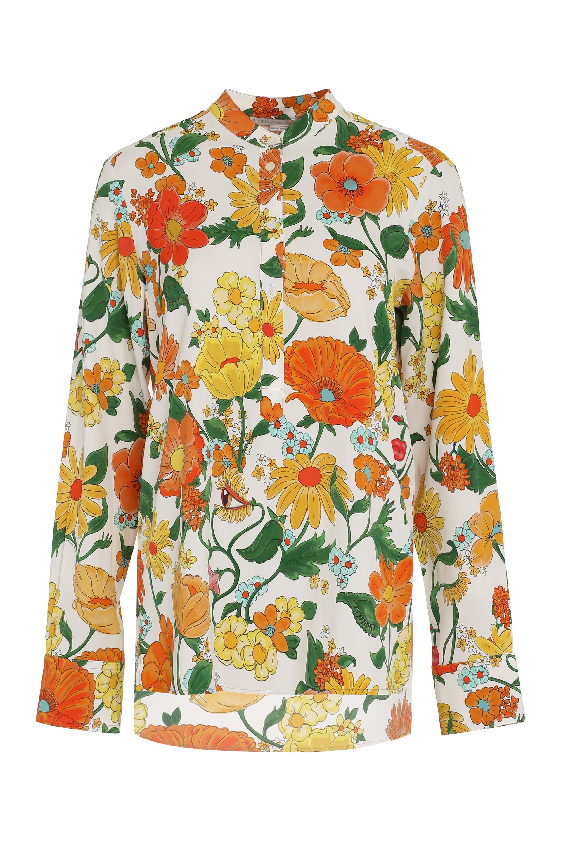 Printed viscose shirt