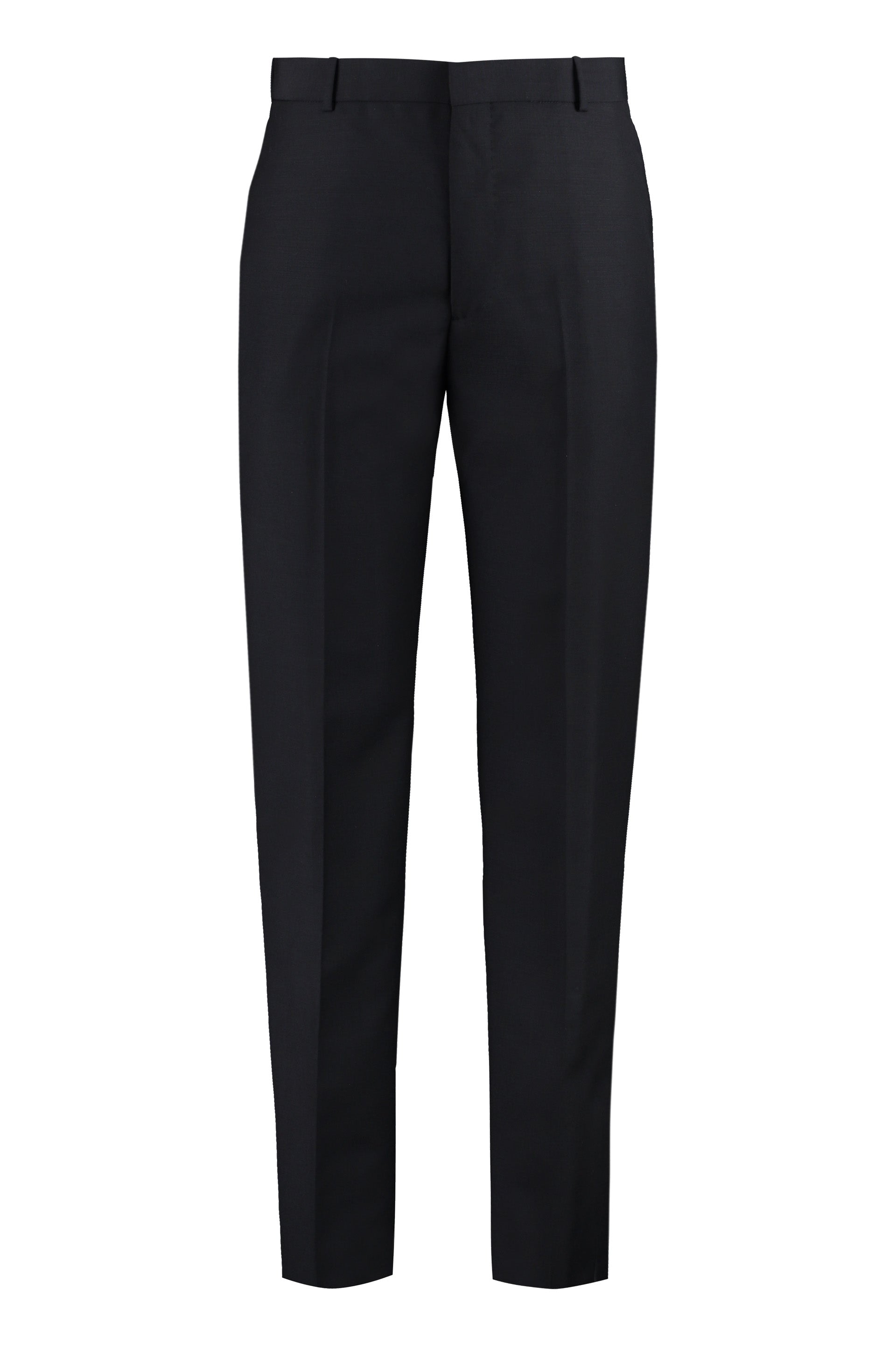 Wool blend tailored trousers