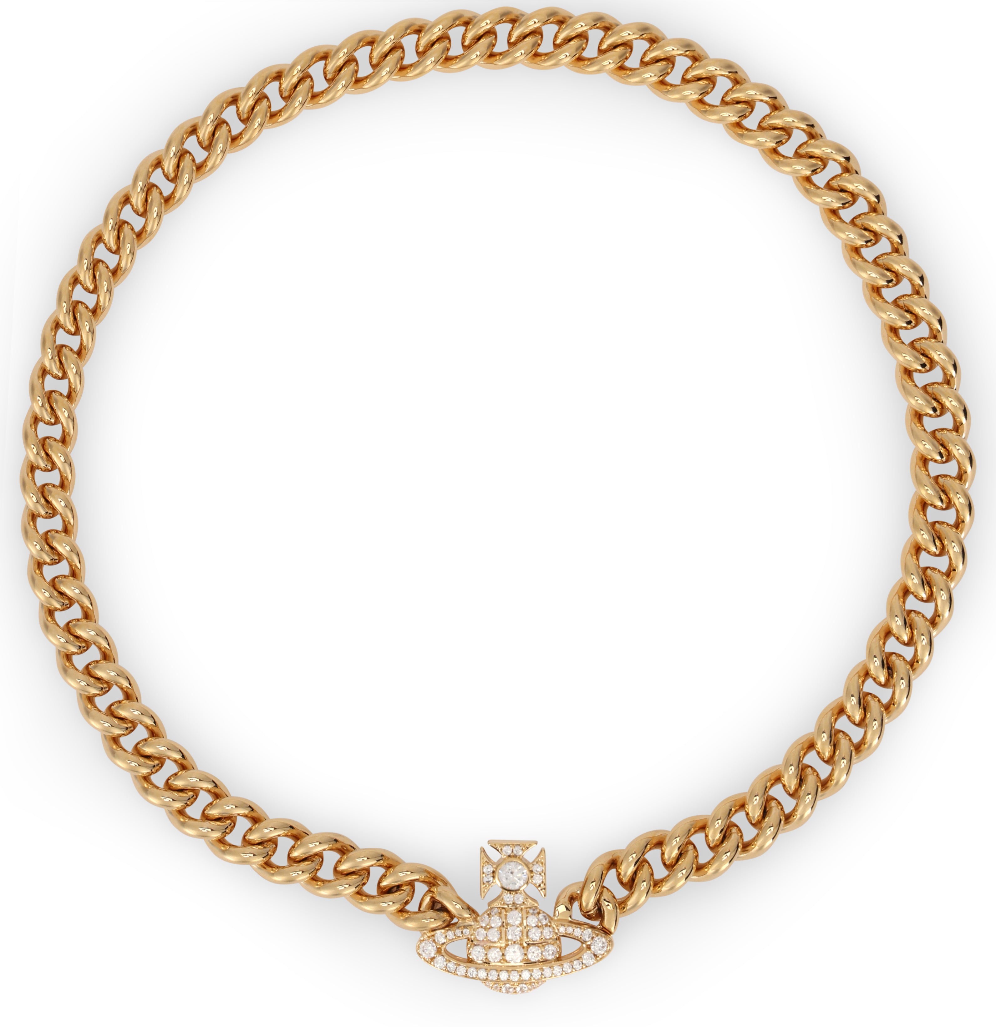 Necklace with Pendant and Decorative Crystals