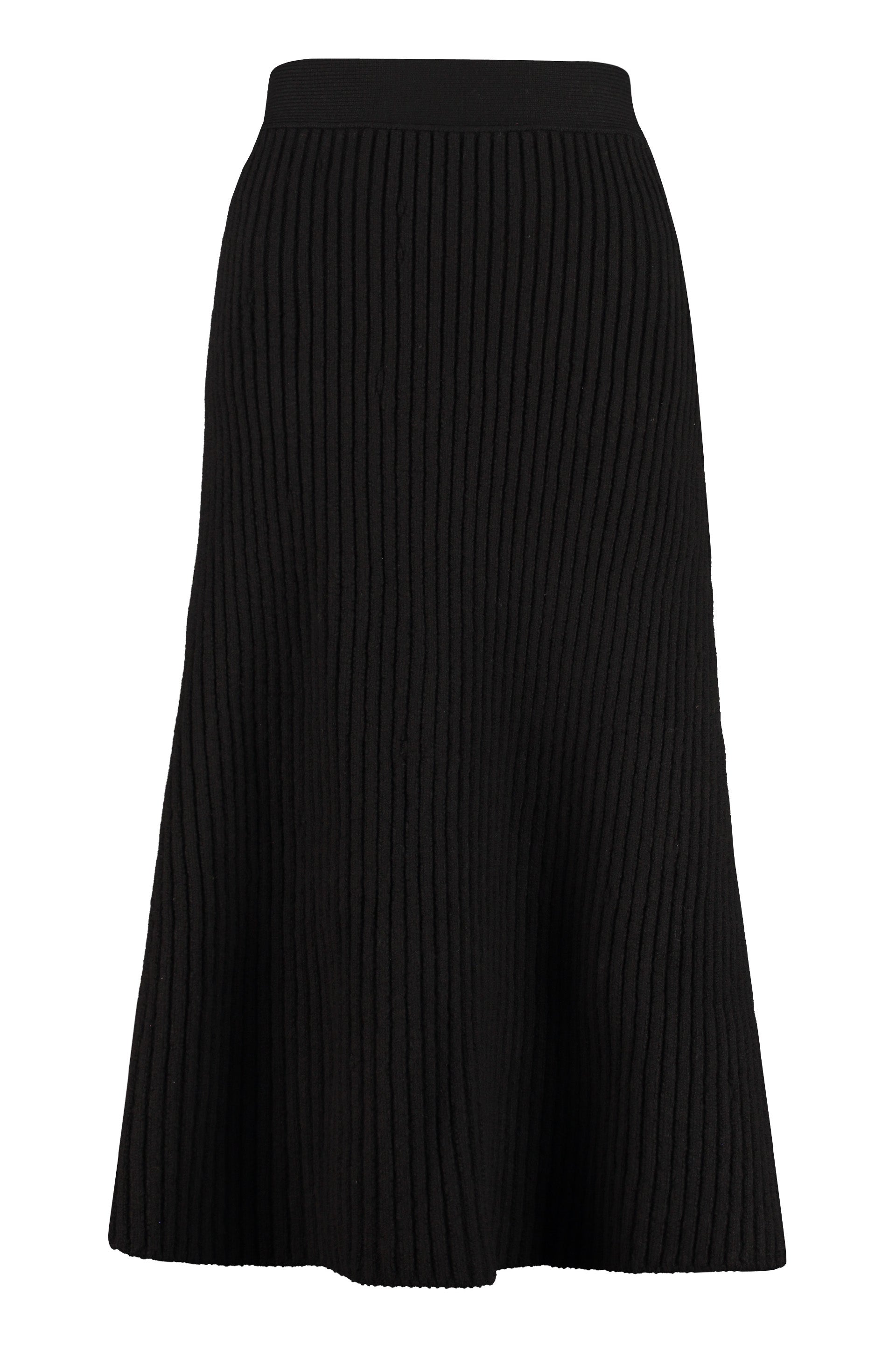 Pleated midi skirt