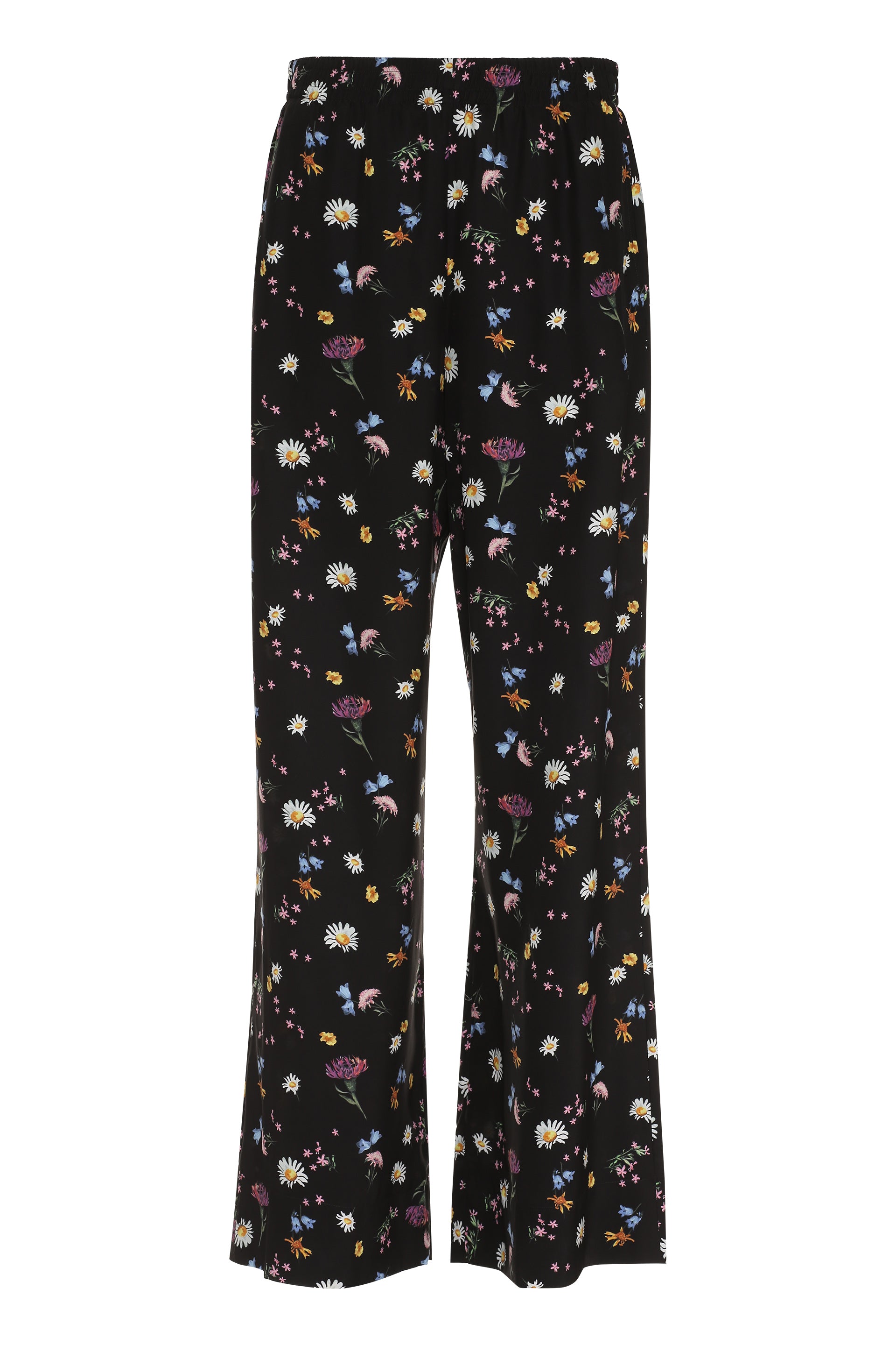 Printed silk pants