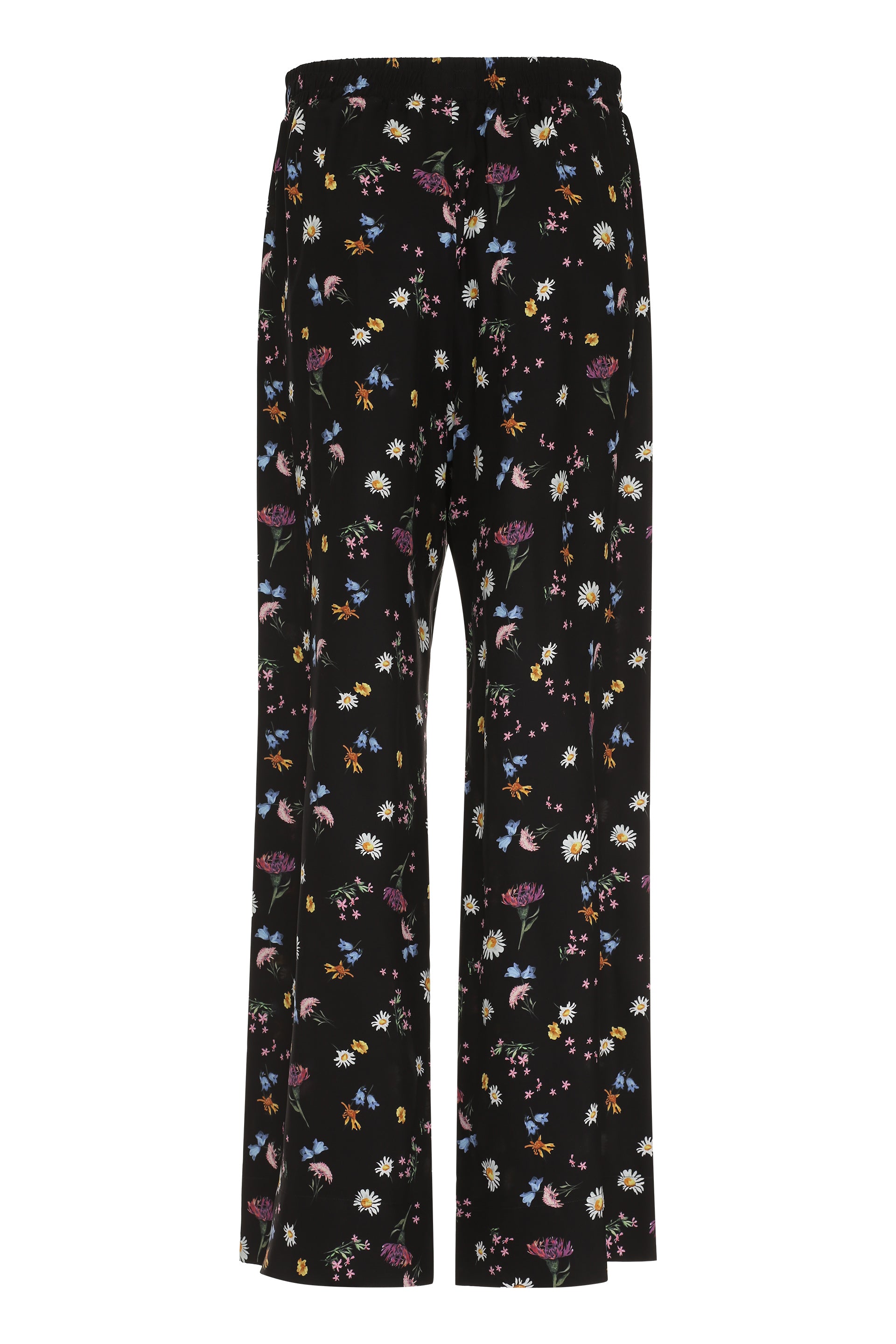Printed silk pants