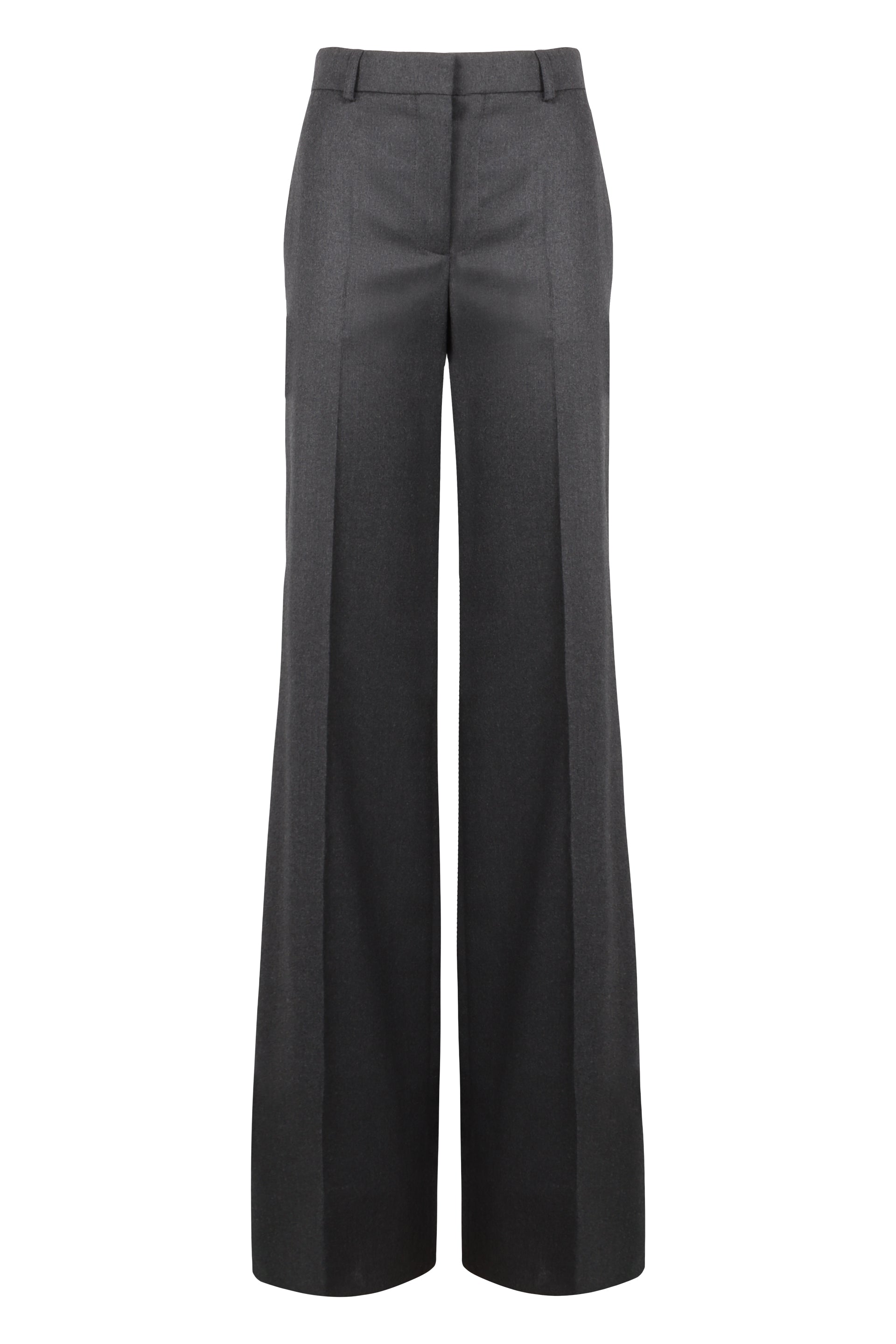 Wool flared trousers
