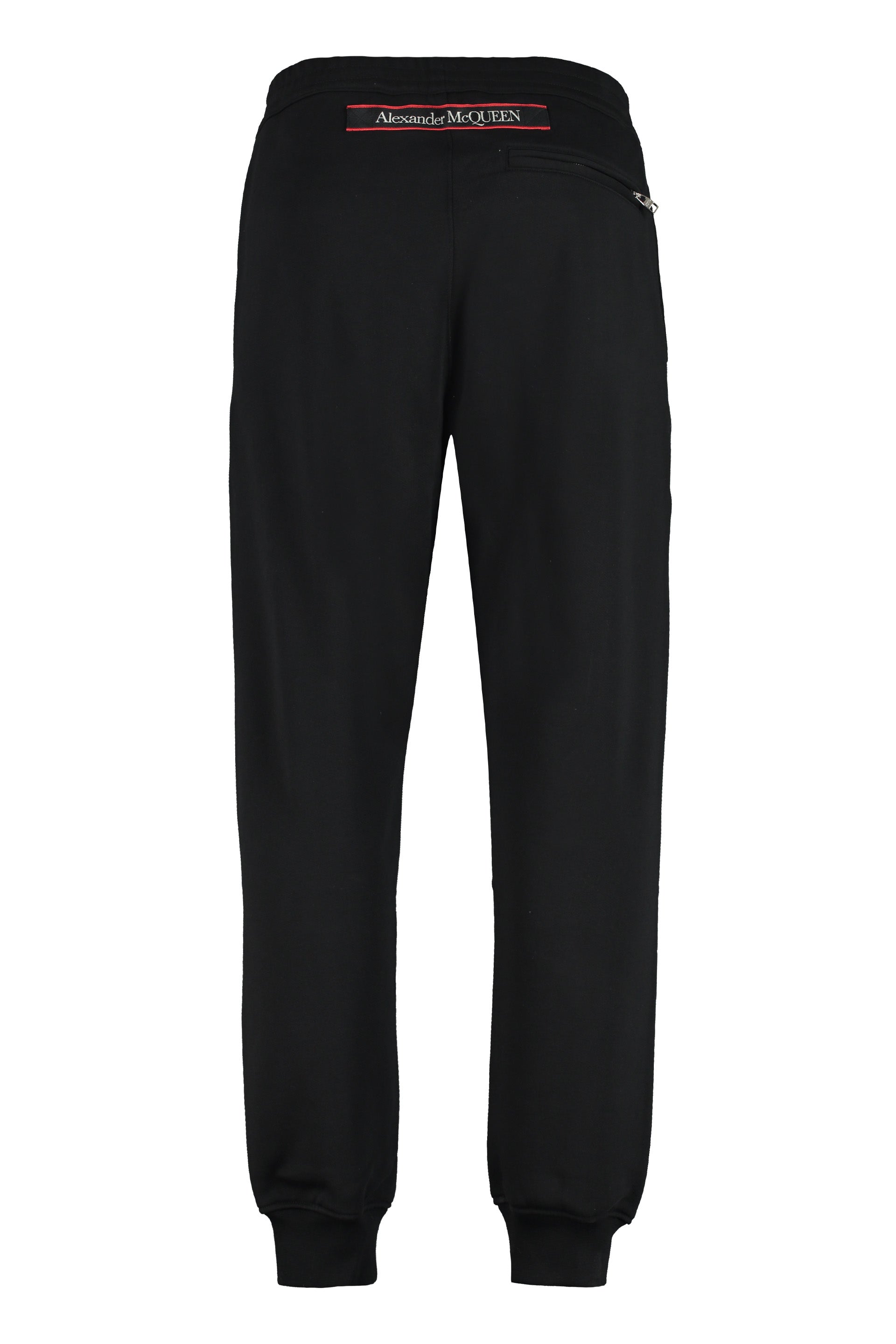 Stretch cotton track-pants