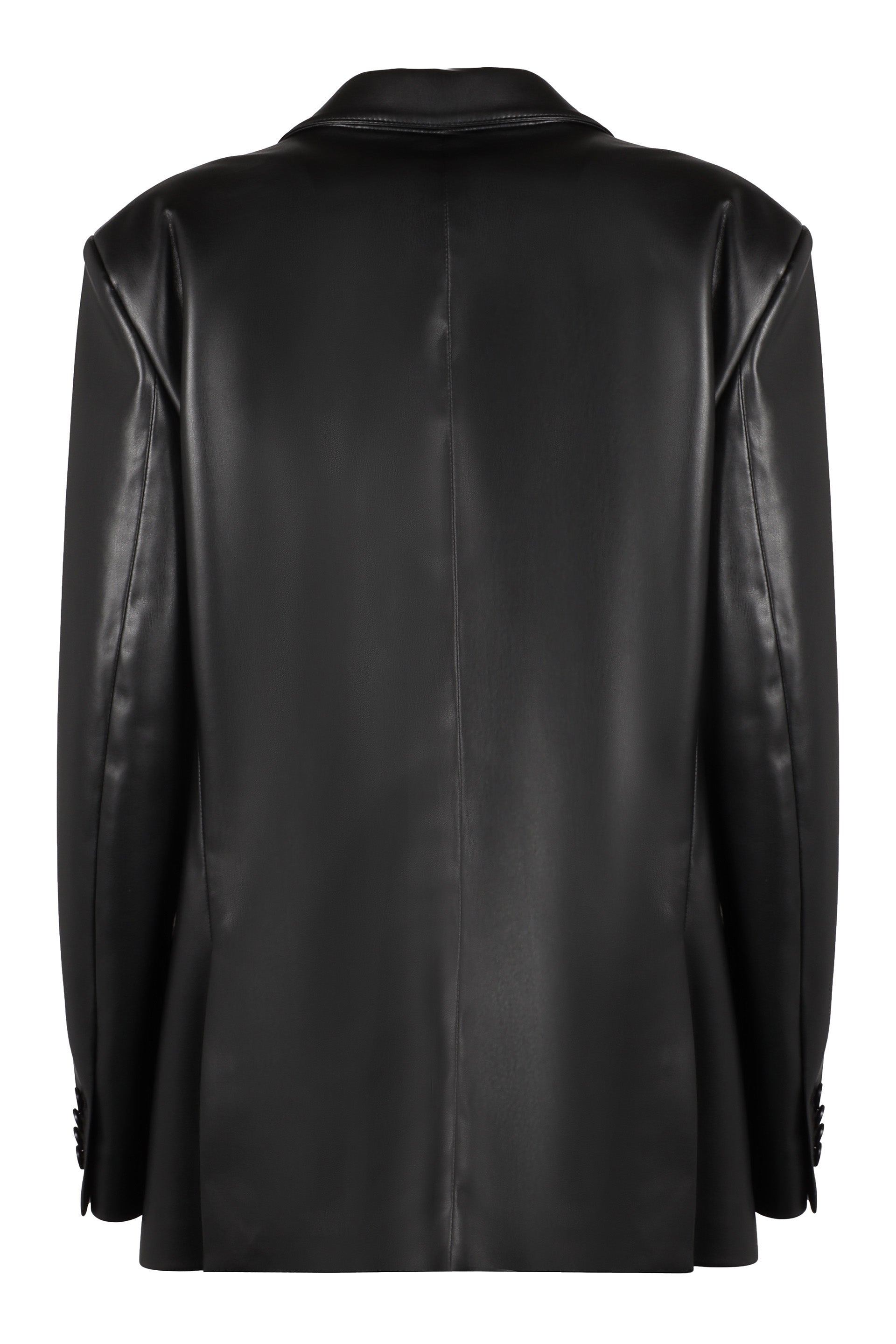 Vegan leather blazer