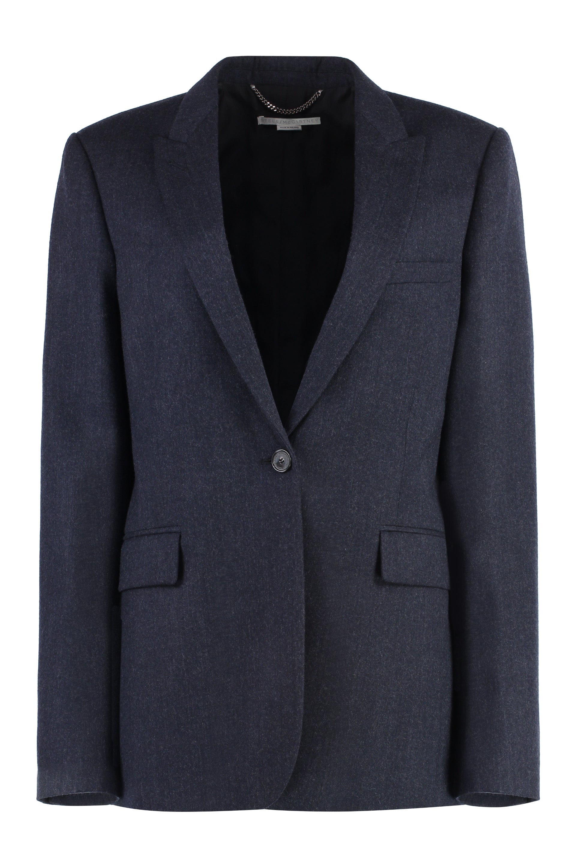 Wool single-breasted blazer