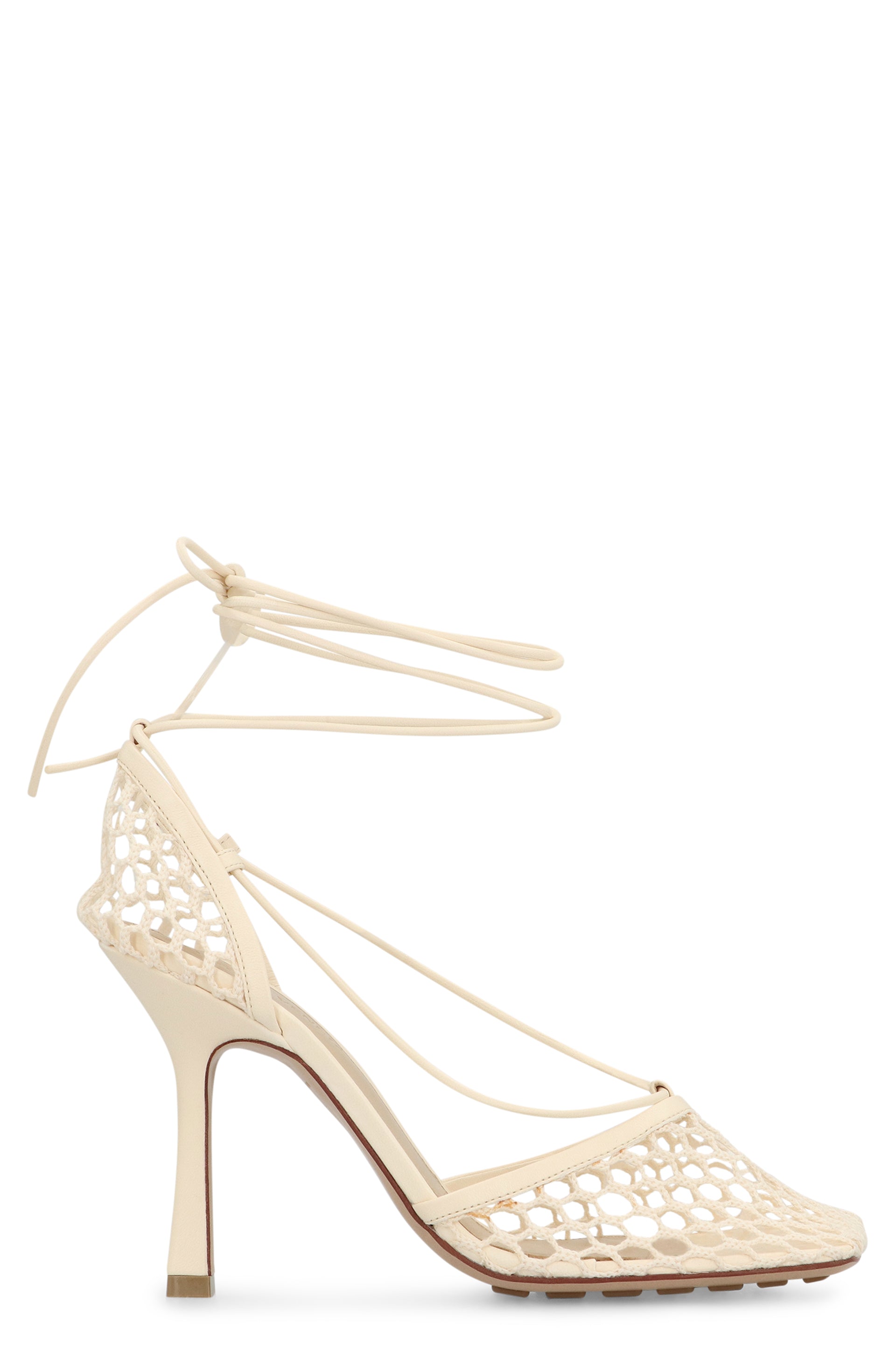 Stretch heeled sandals