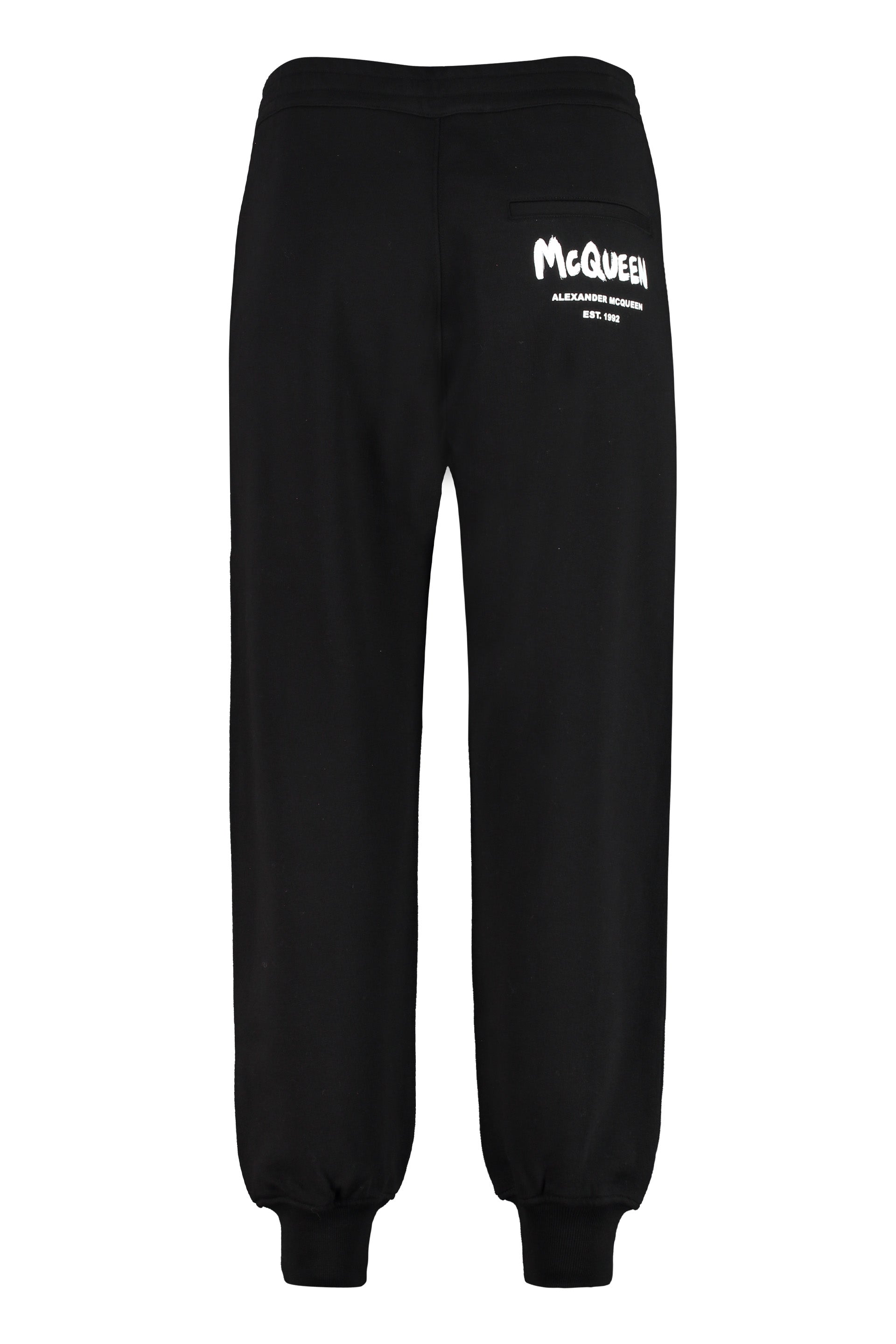 Stretch cotton track-pants