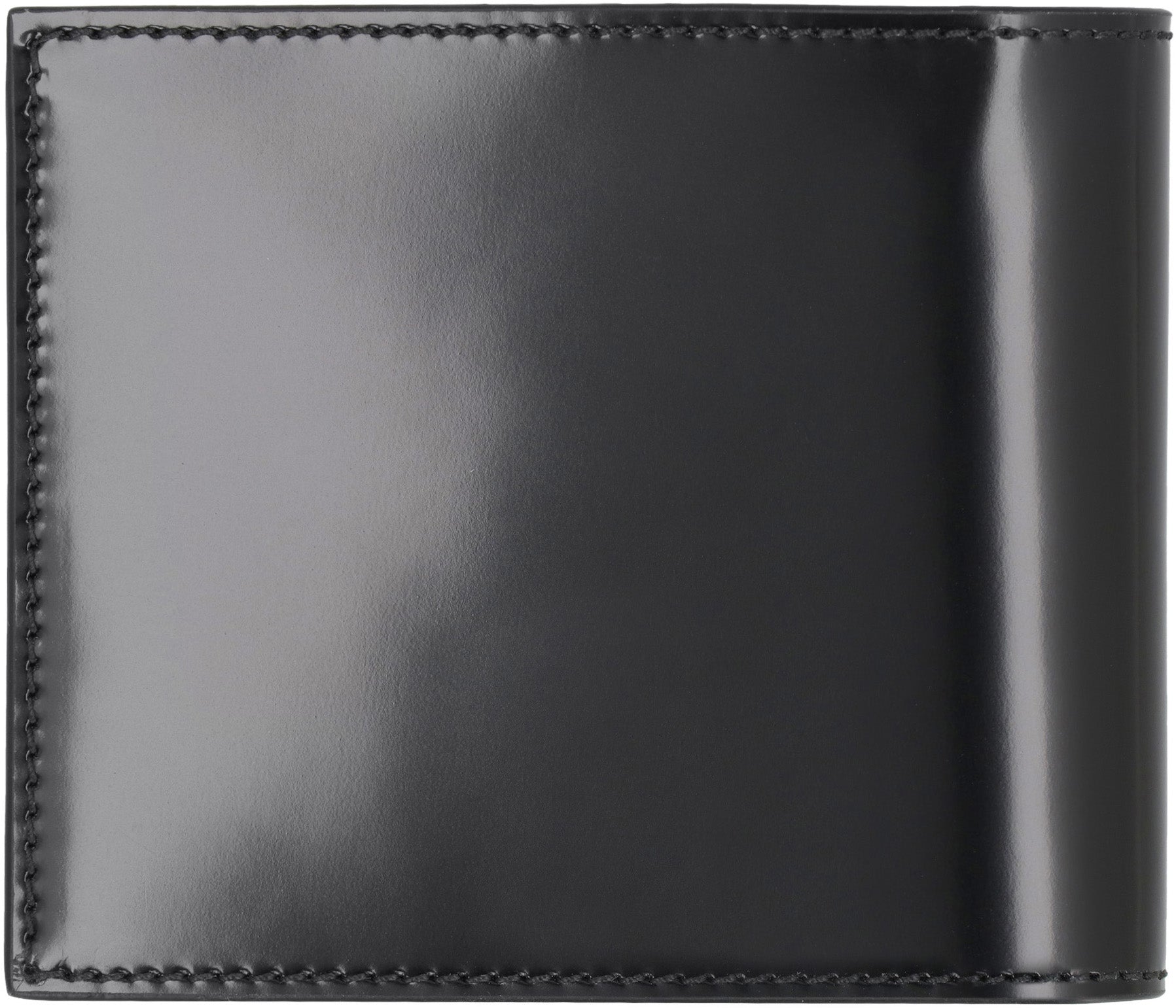 Leather flap-over wallet