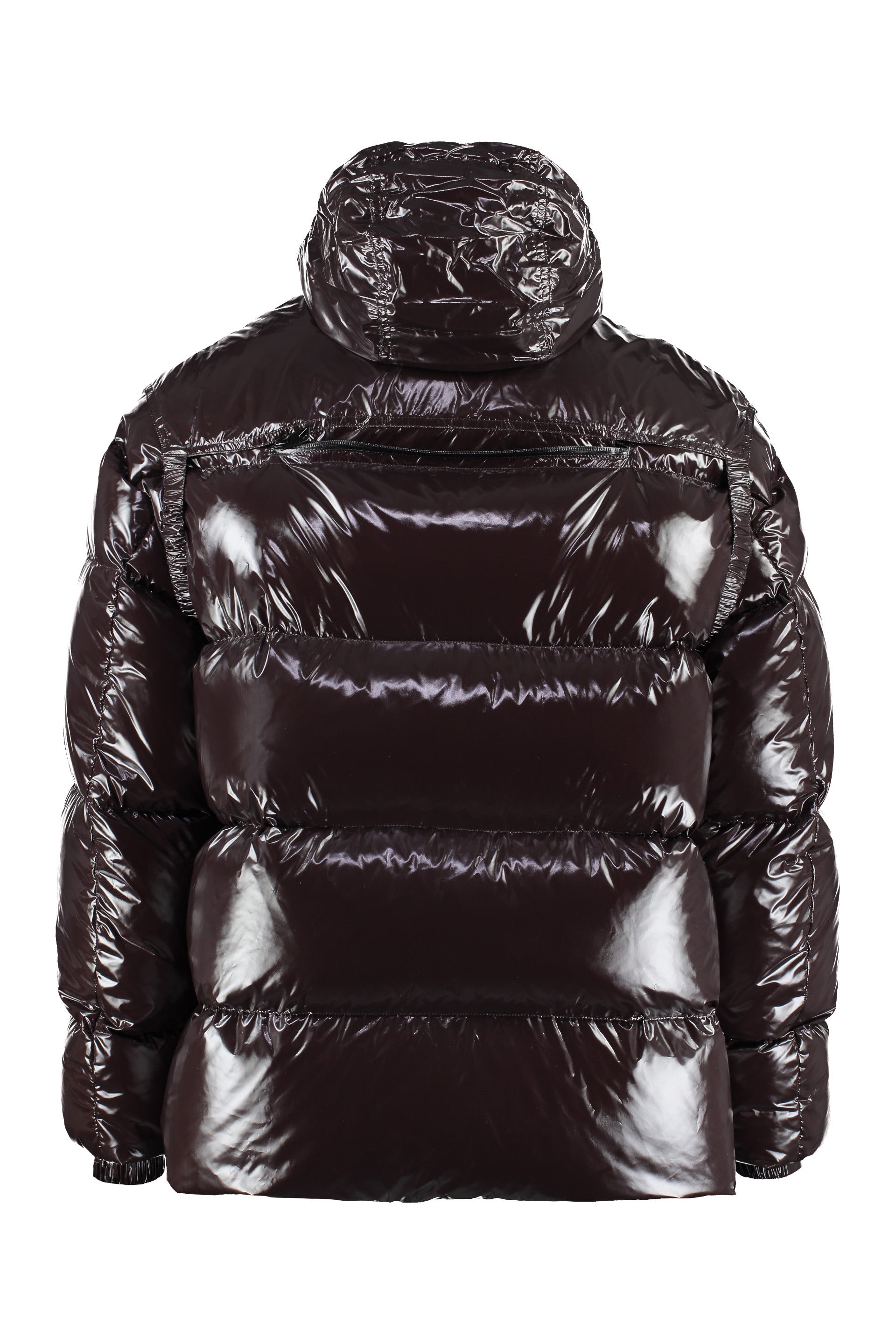 Hooded down jacket