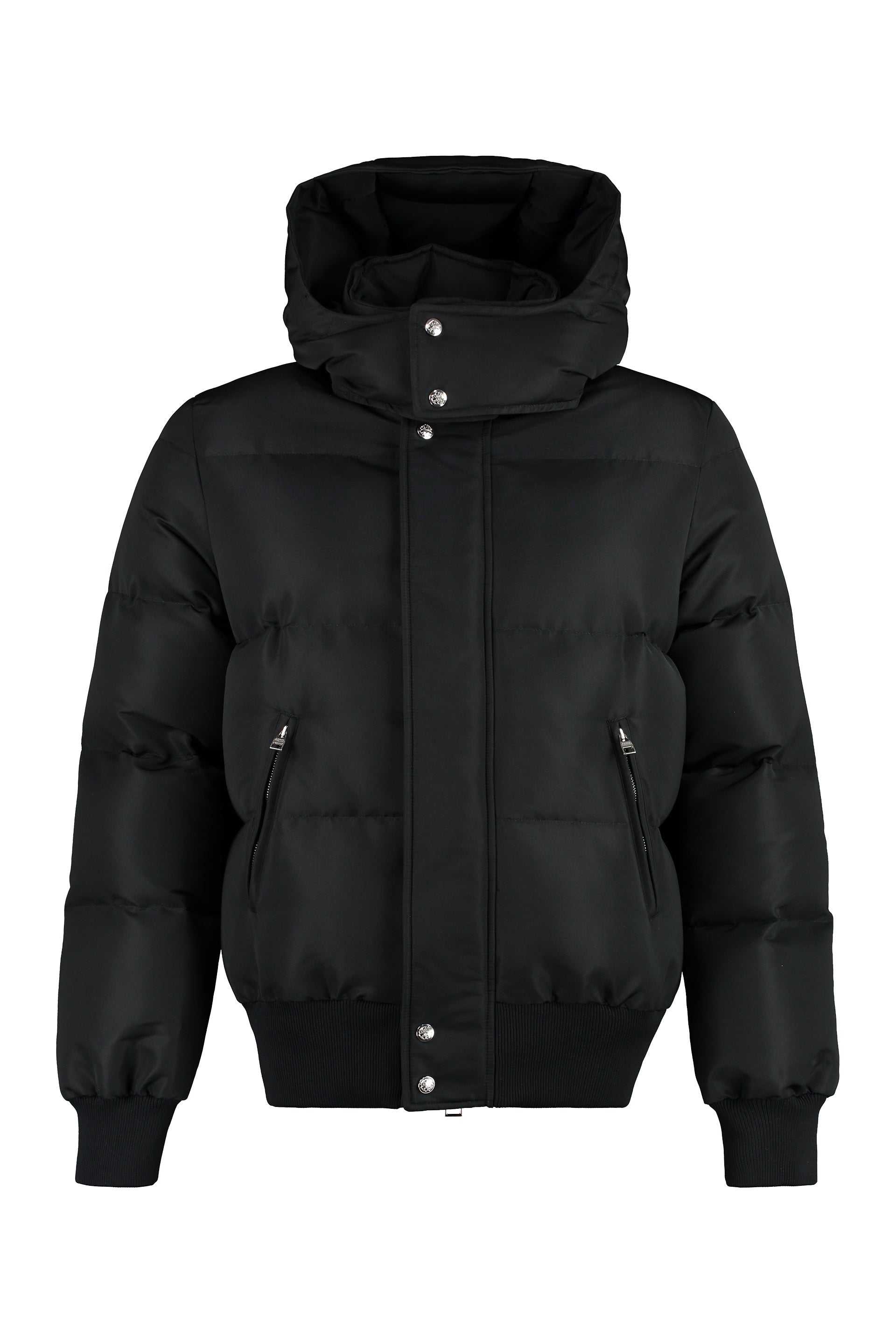 Hooded down jacket