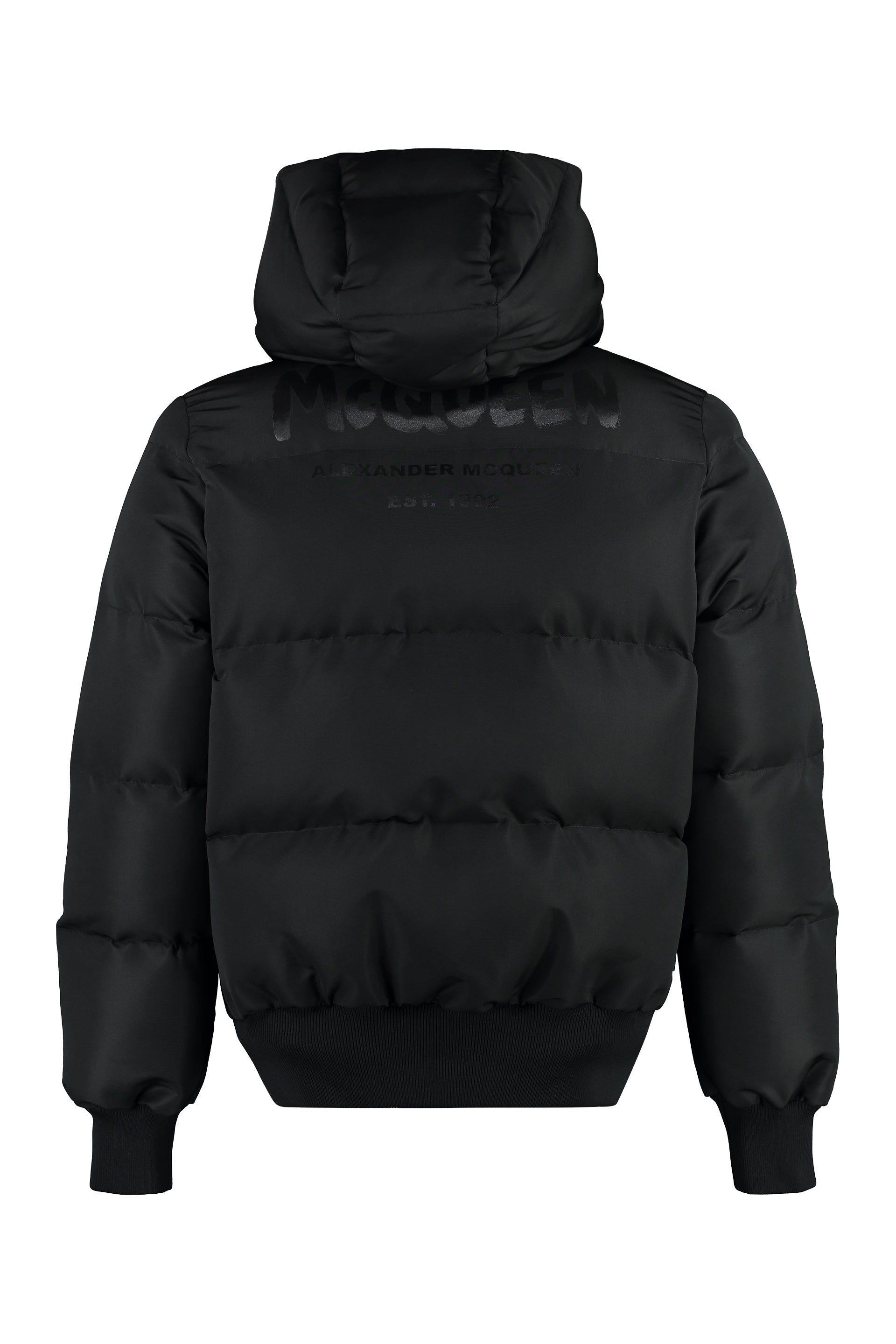 Hooded down jacket