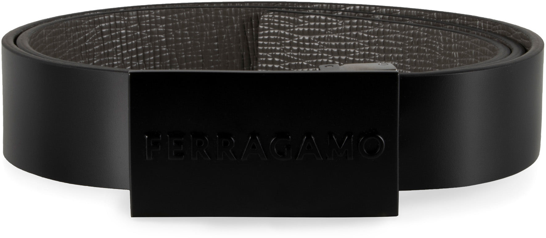 Reversible leather belt