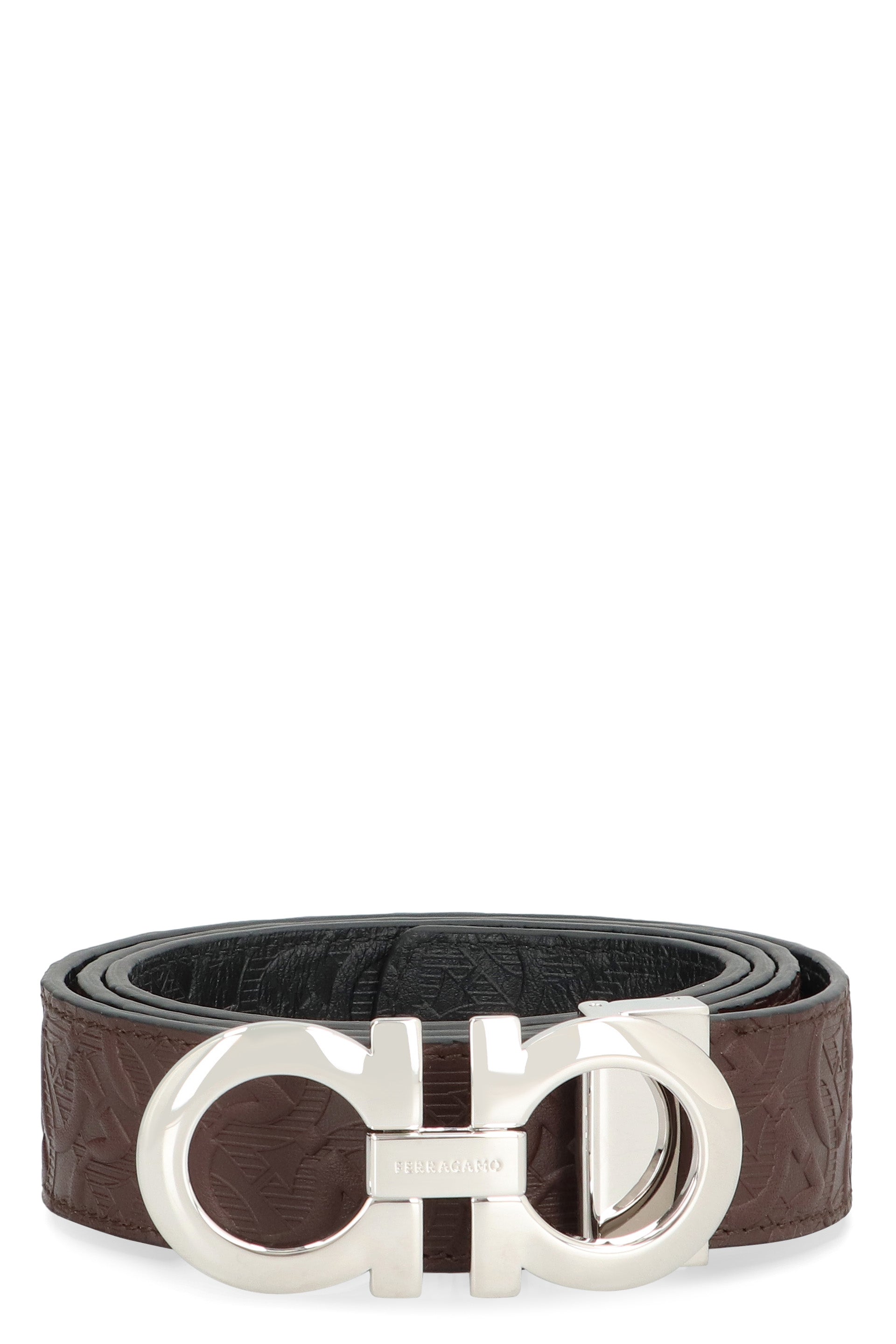 Gancini reversible leather belt