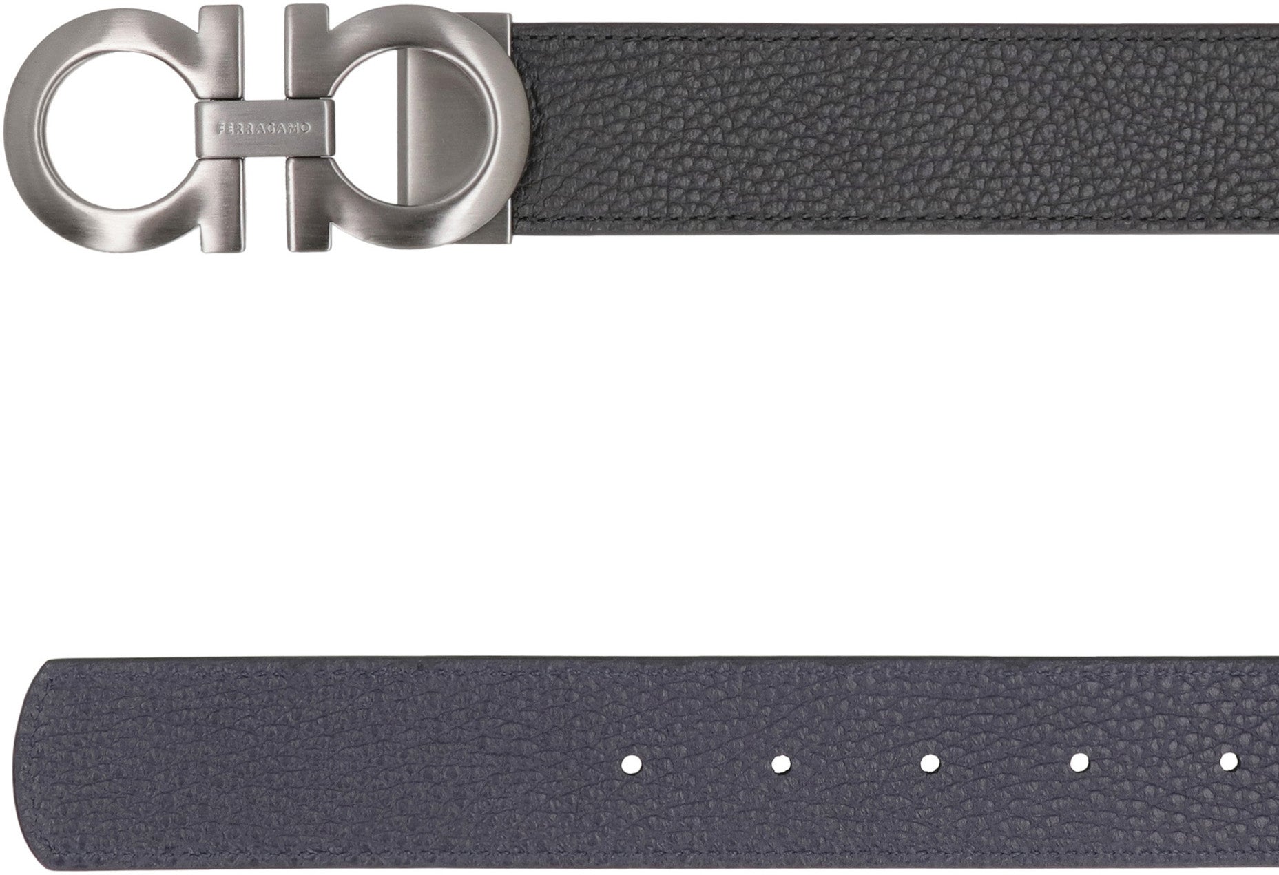 Gancini Reversible leather belt