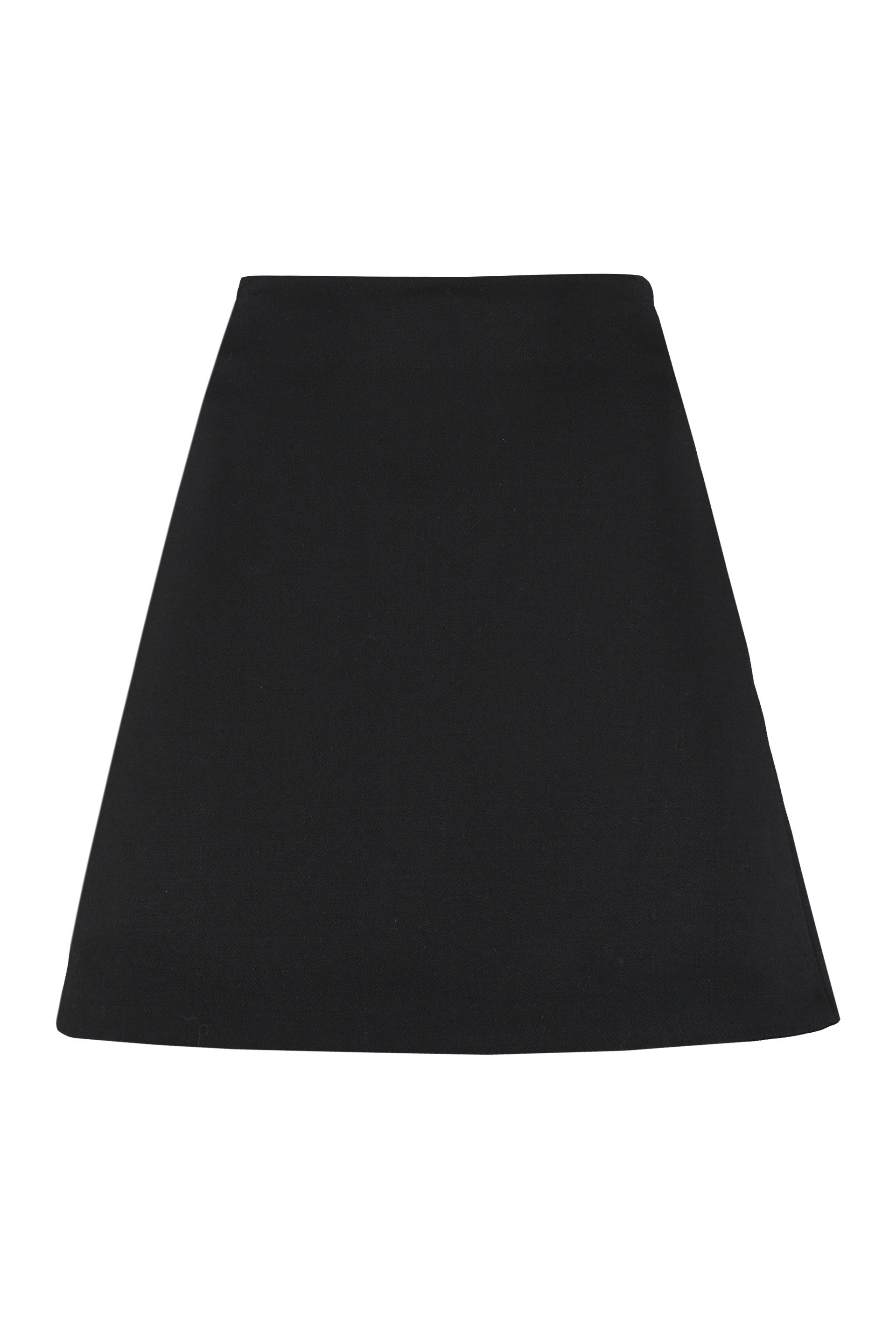 Wool mini skirt