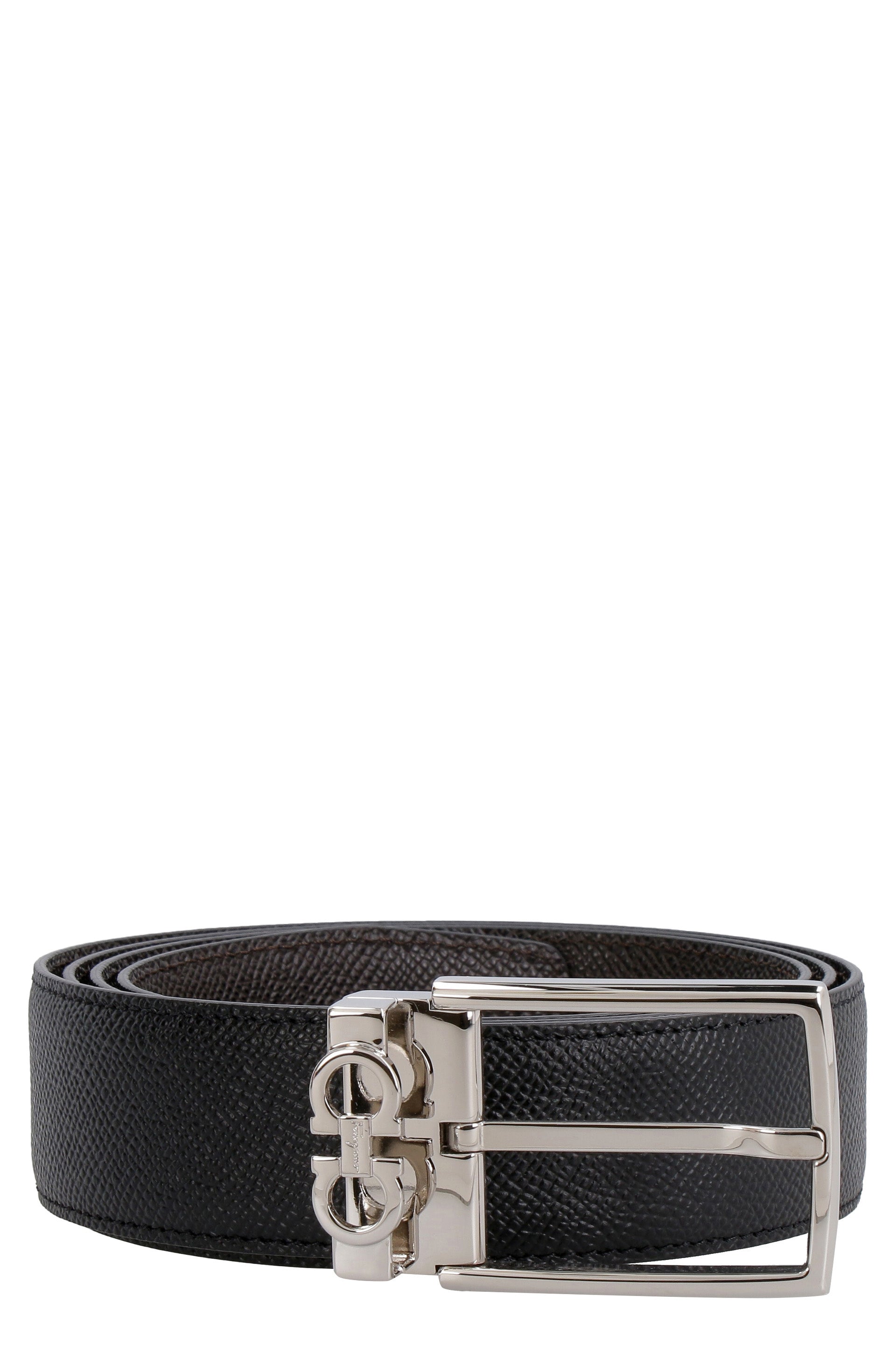 Reversible leather belt