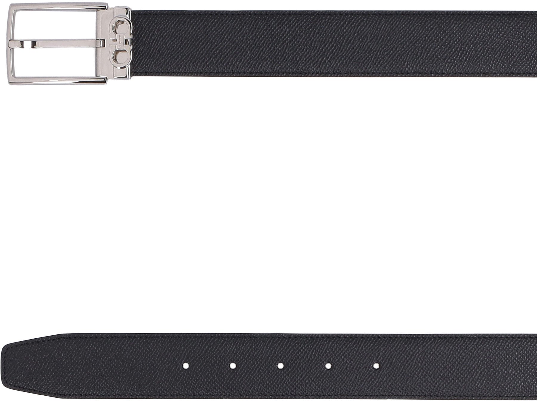 Reversible leather belt