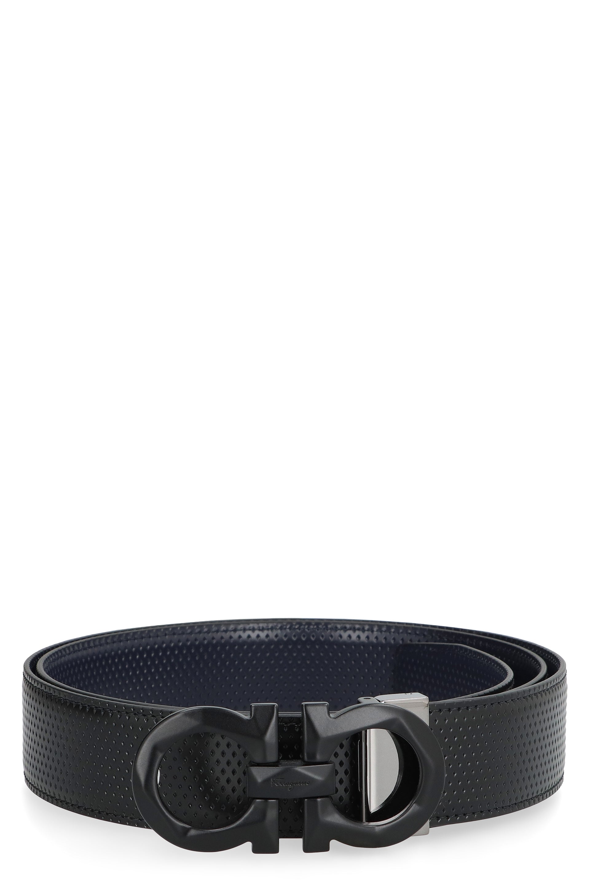 Gancini reversible leather belt