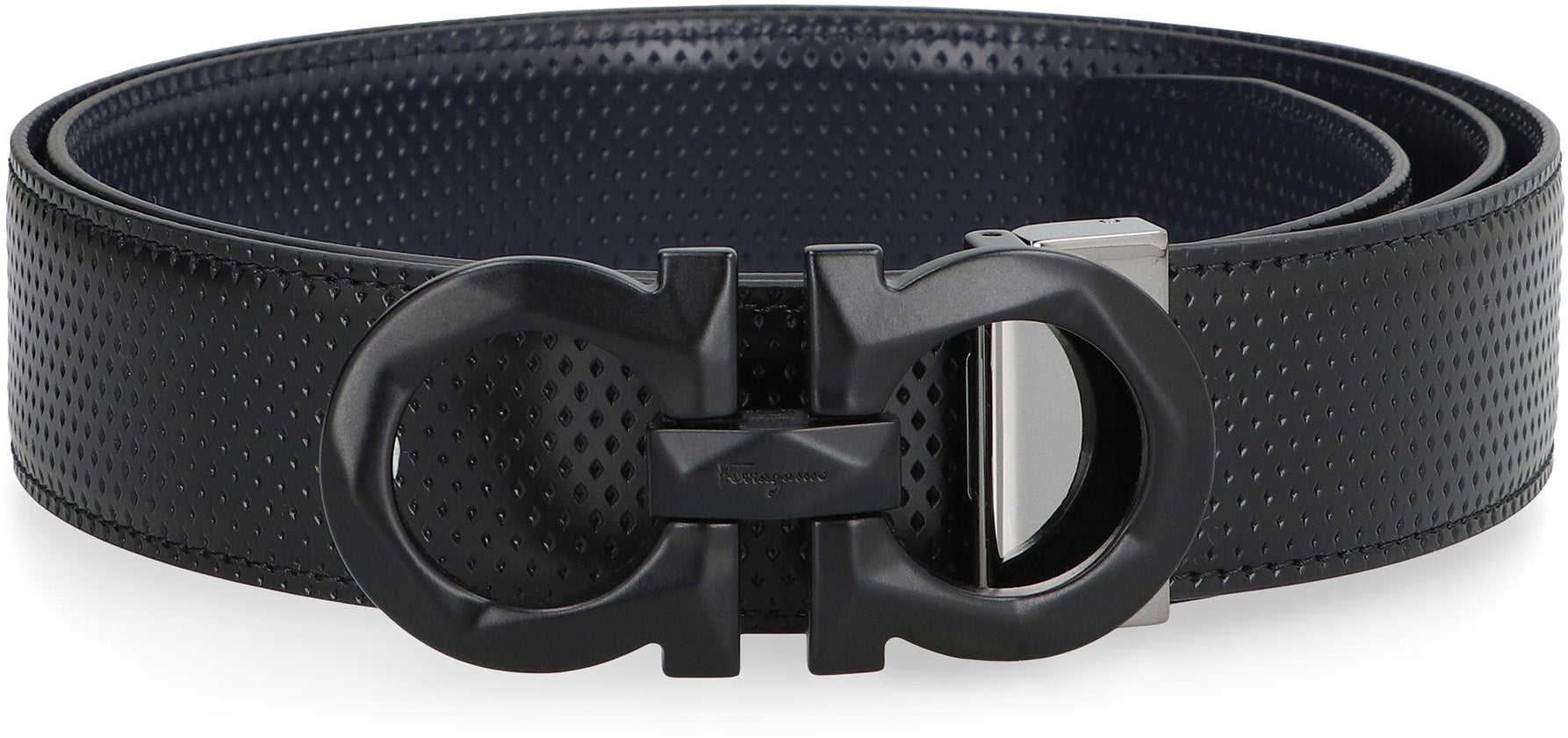 Gancini reversible leather belt