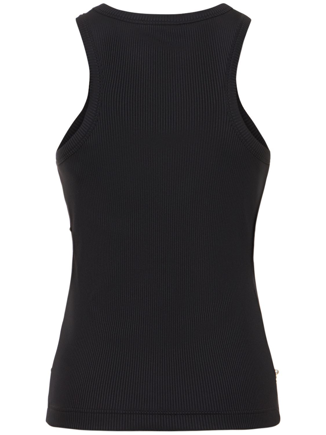 Tank top with pearls