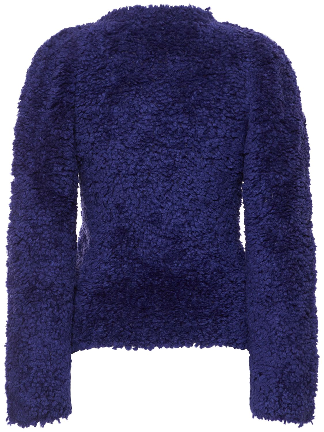 Elegant blue sweater with long sleeves