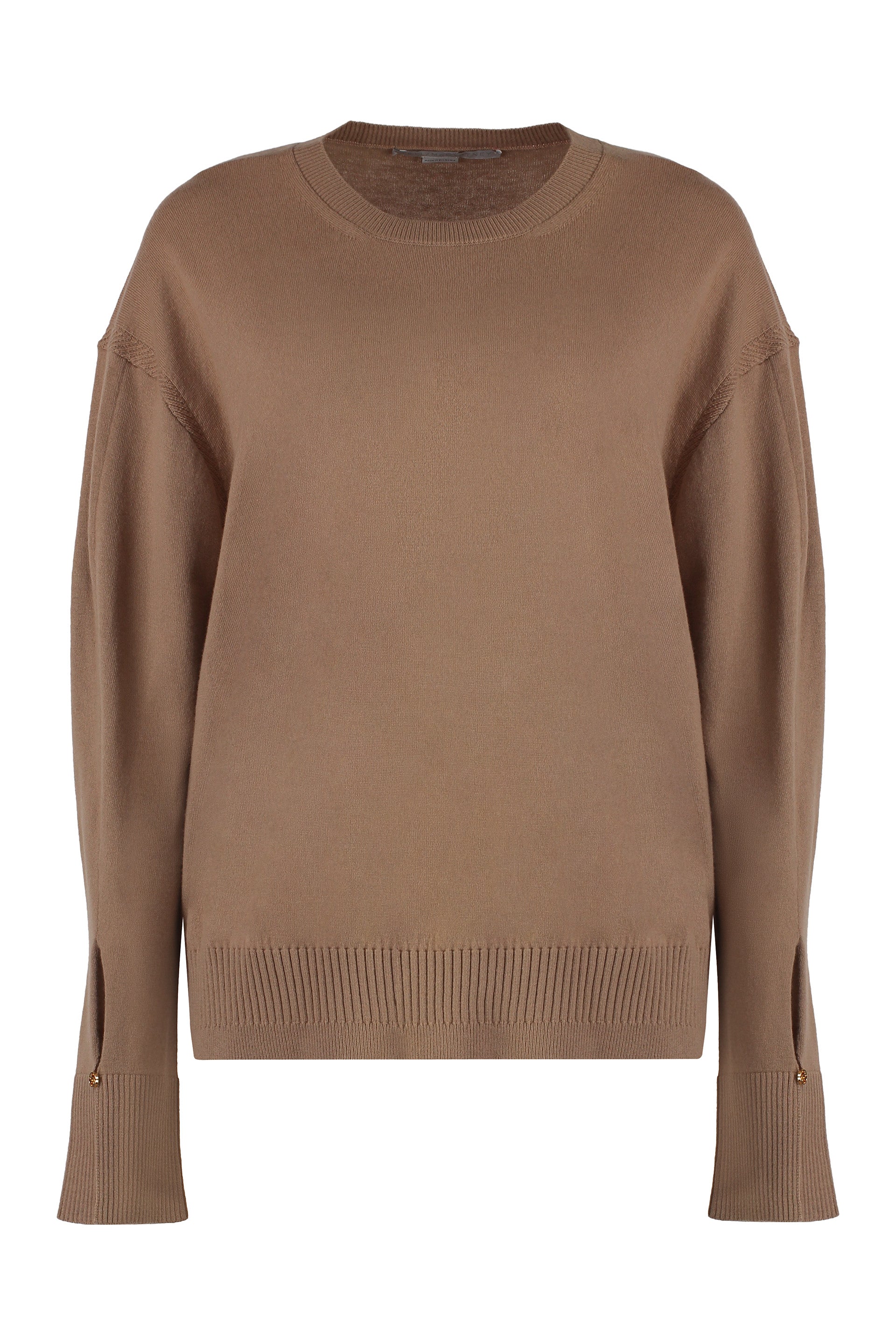 Crew-neck wool sweater