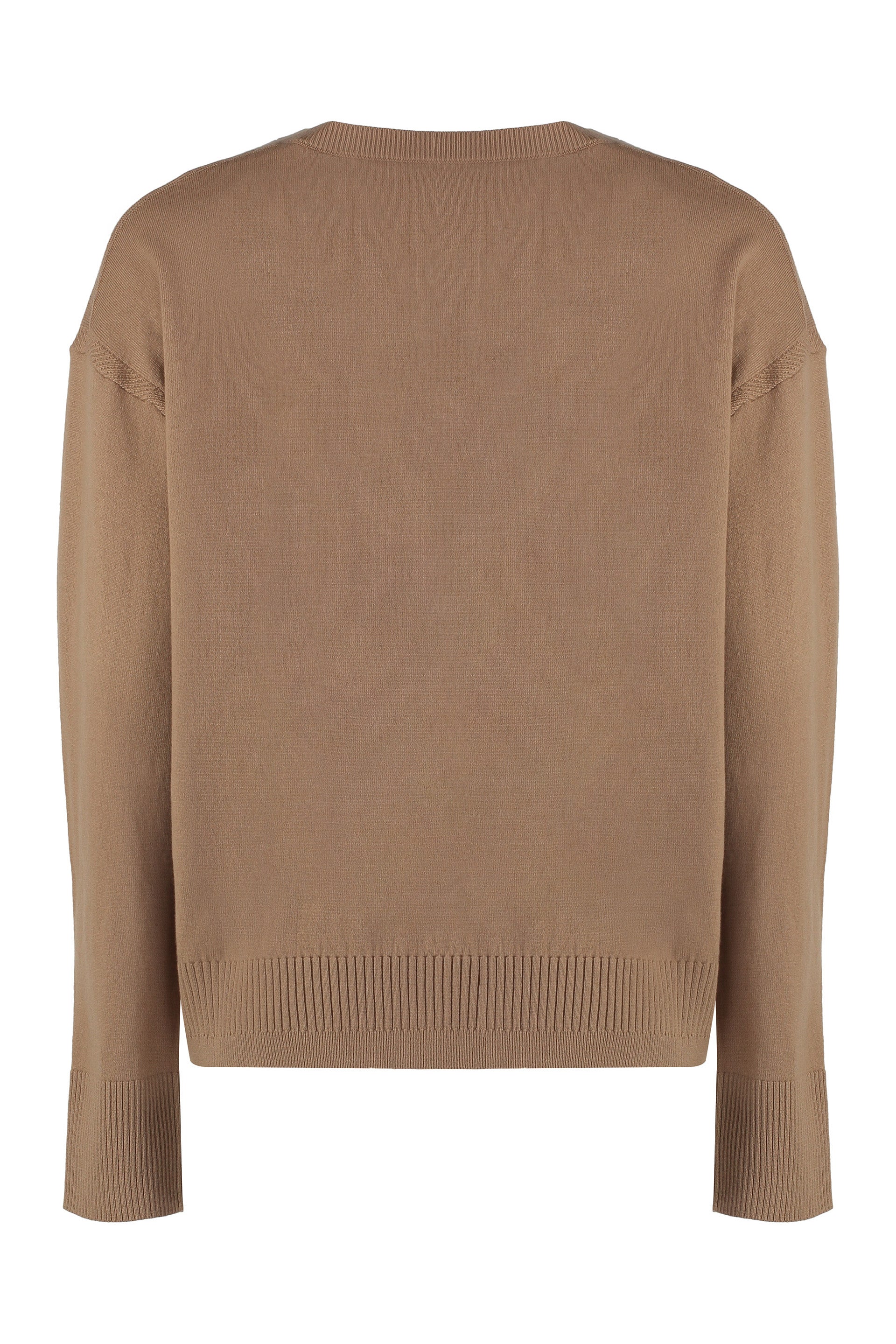 Crew-neck wool sweater