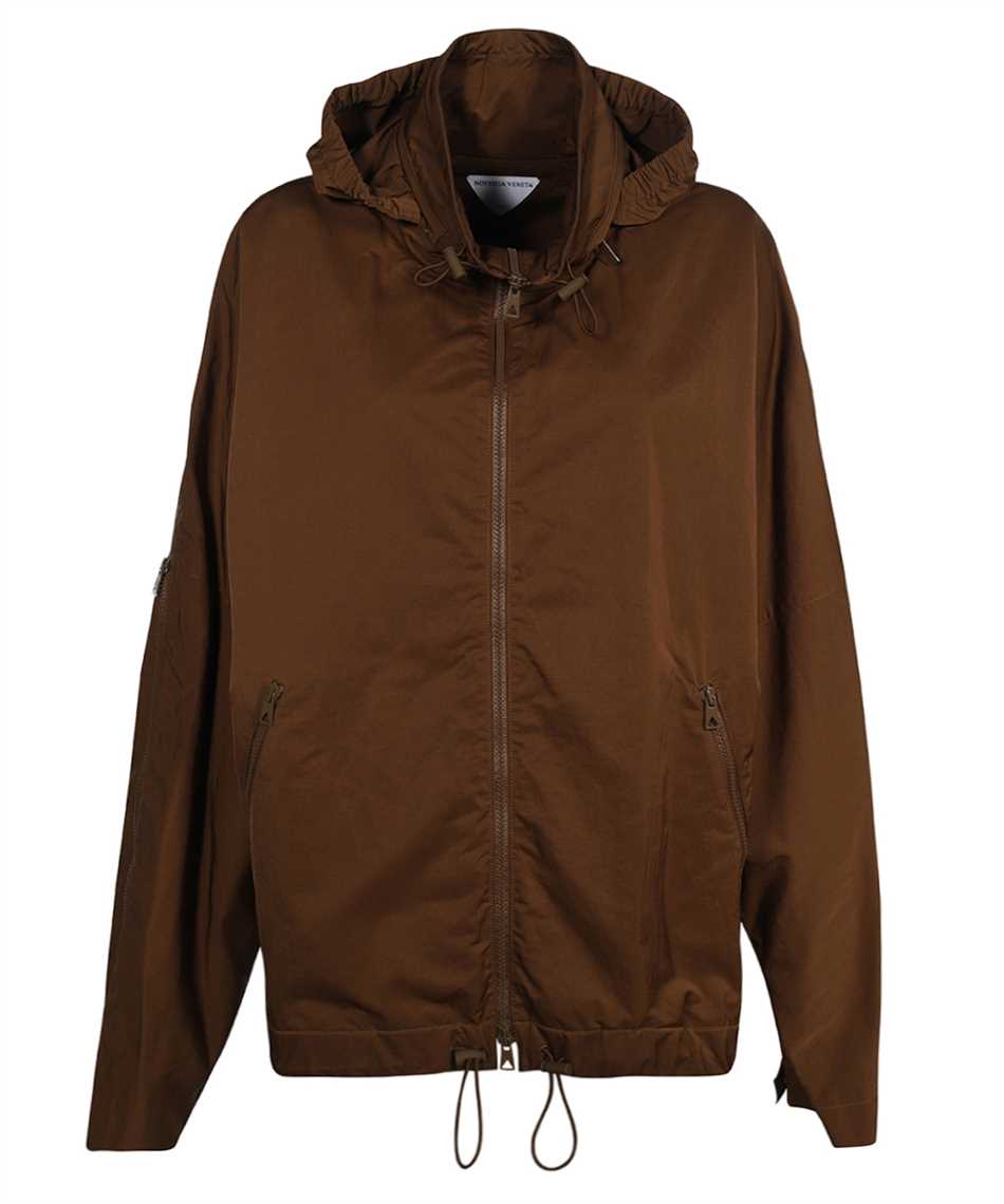 Hooded nylon jacket