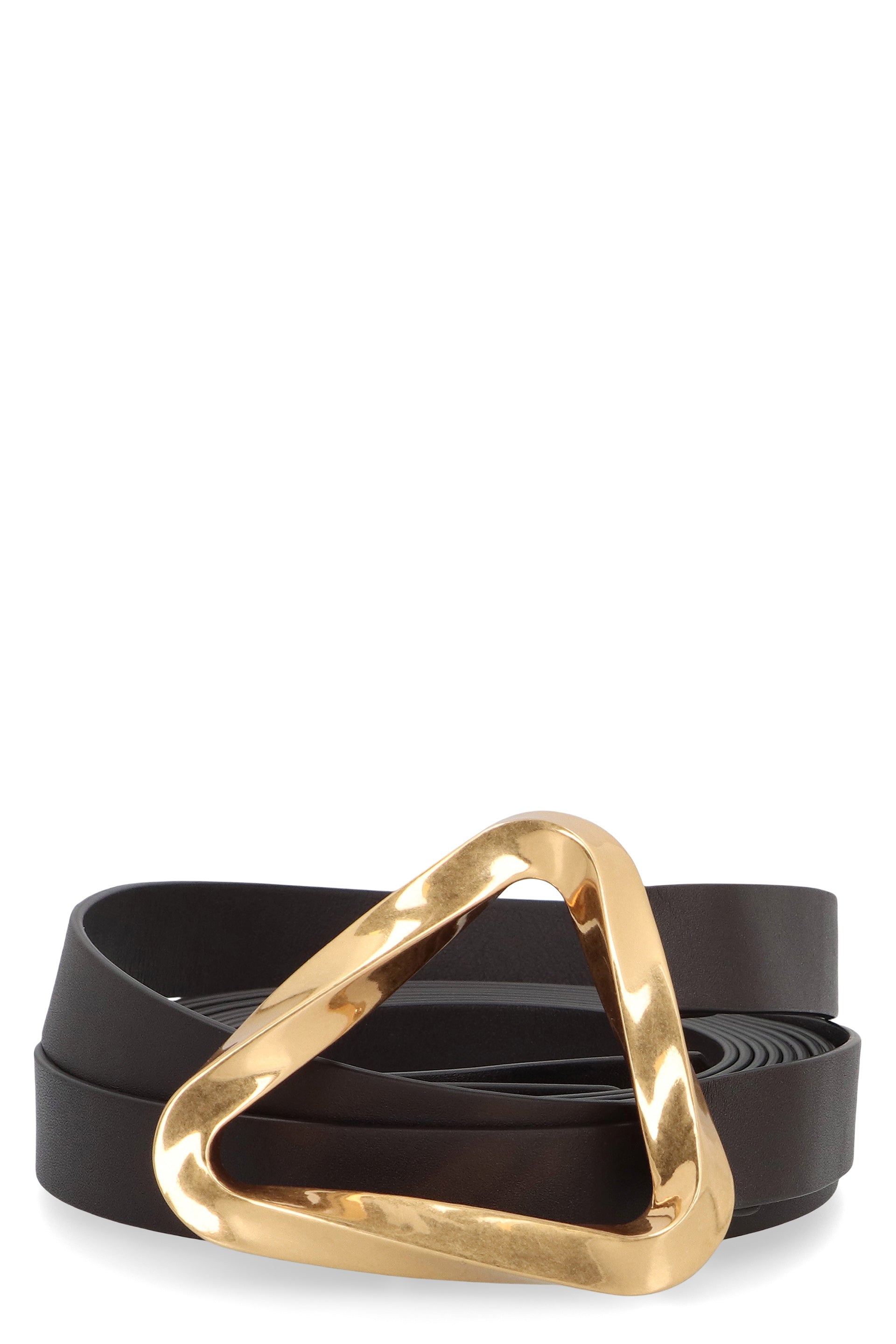 Leather double strap belt