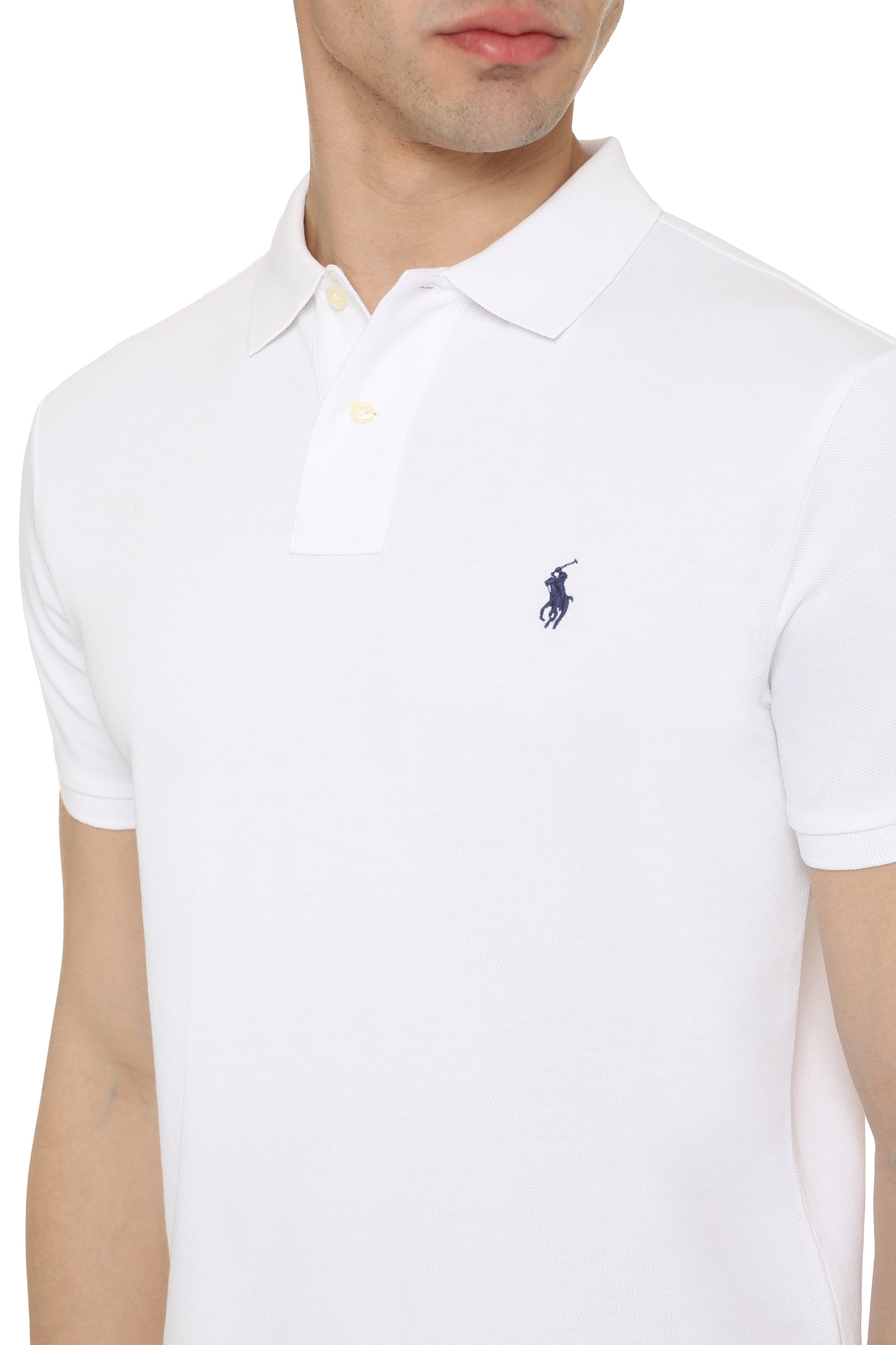 Cotton-piqué polo shirt