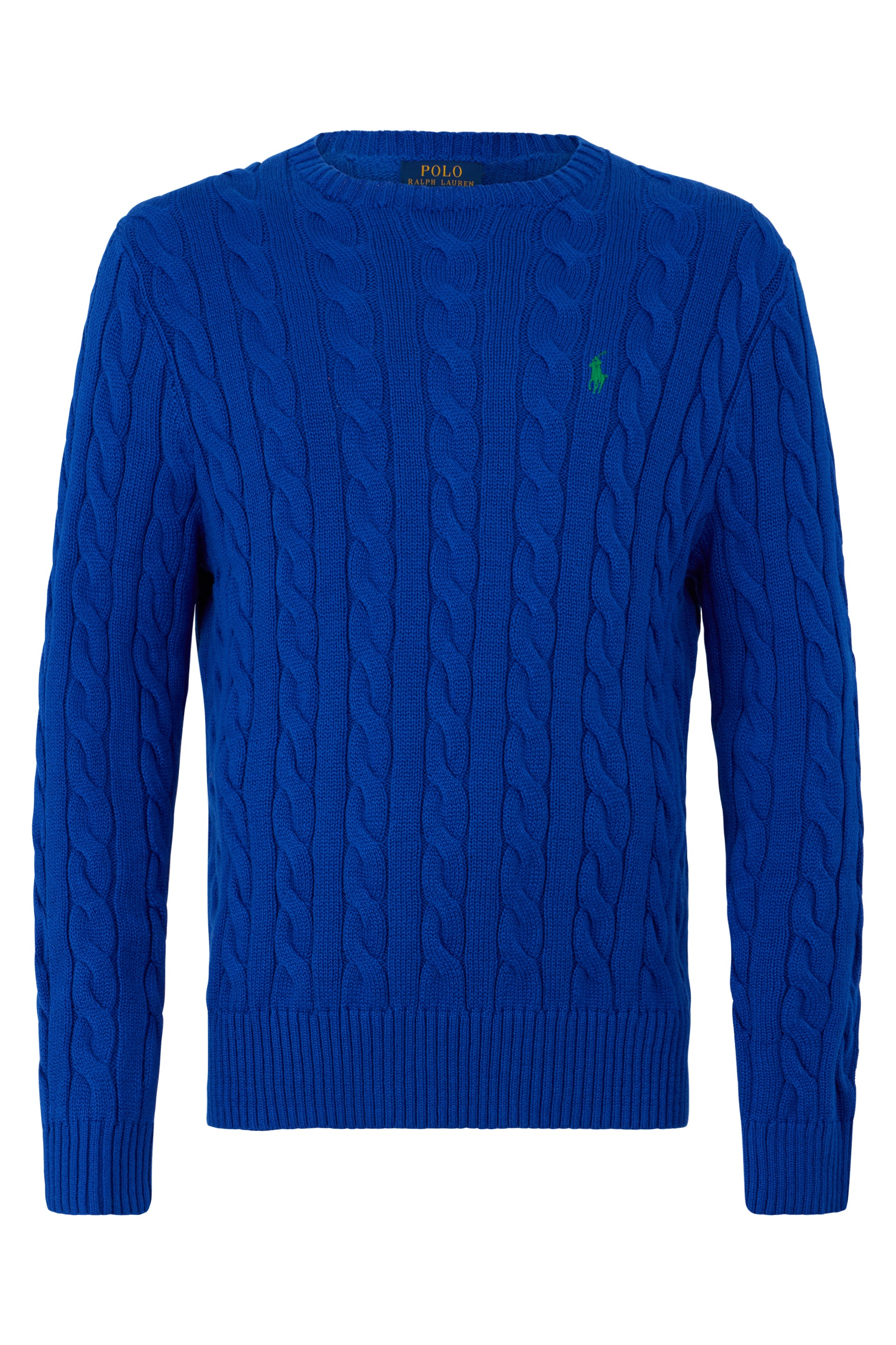 Knitted cotton sweater with embroidery