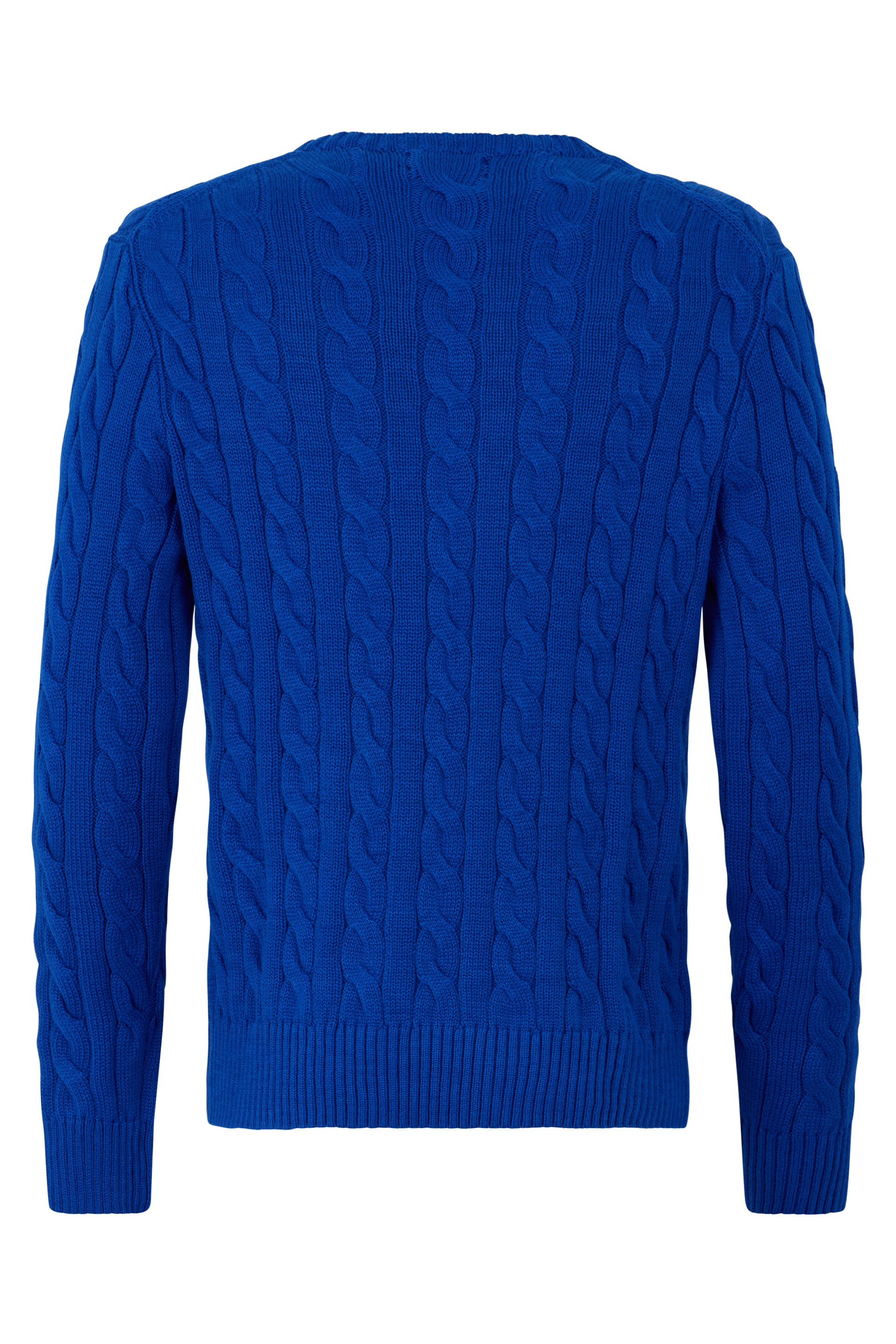 Knitted cotton sweater with embroidery