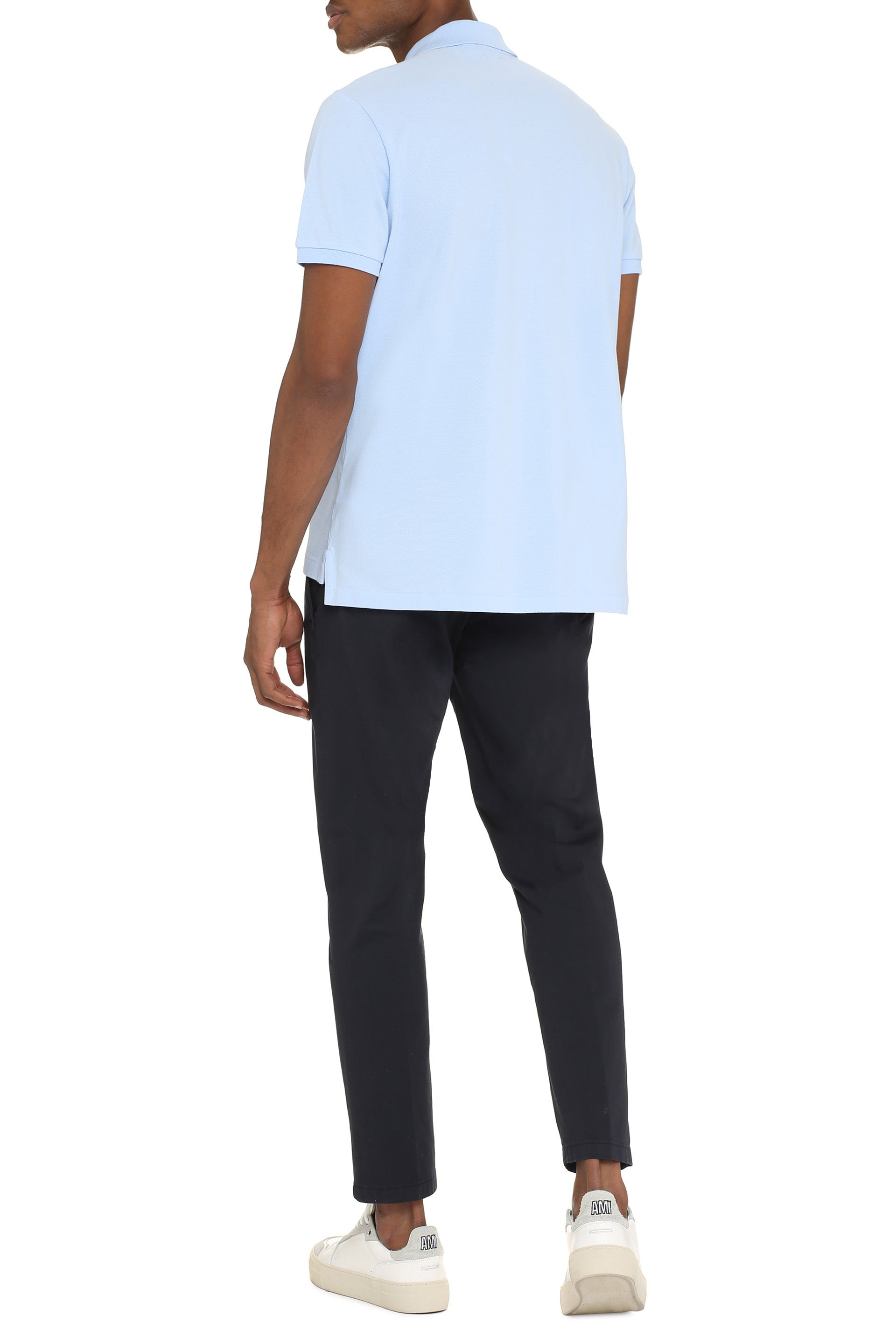 Cotton-piqué polo shirt