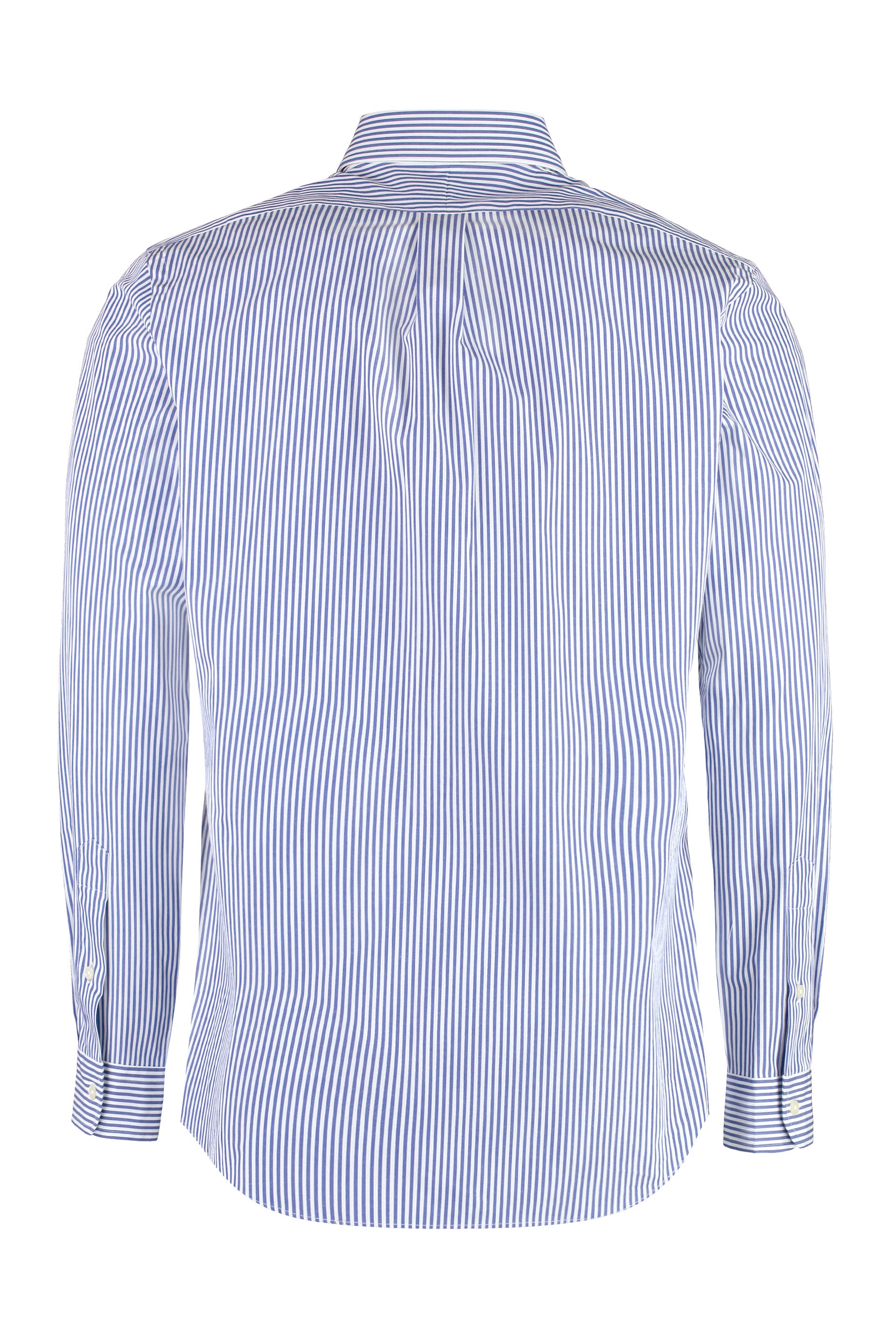 Button-down collar cotton shirt