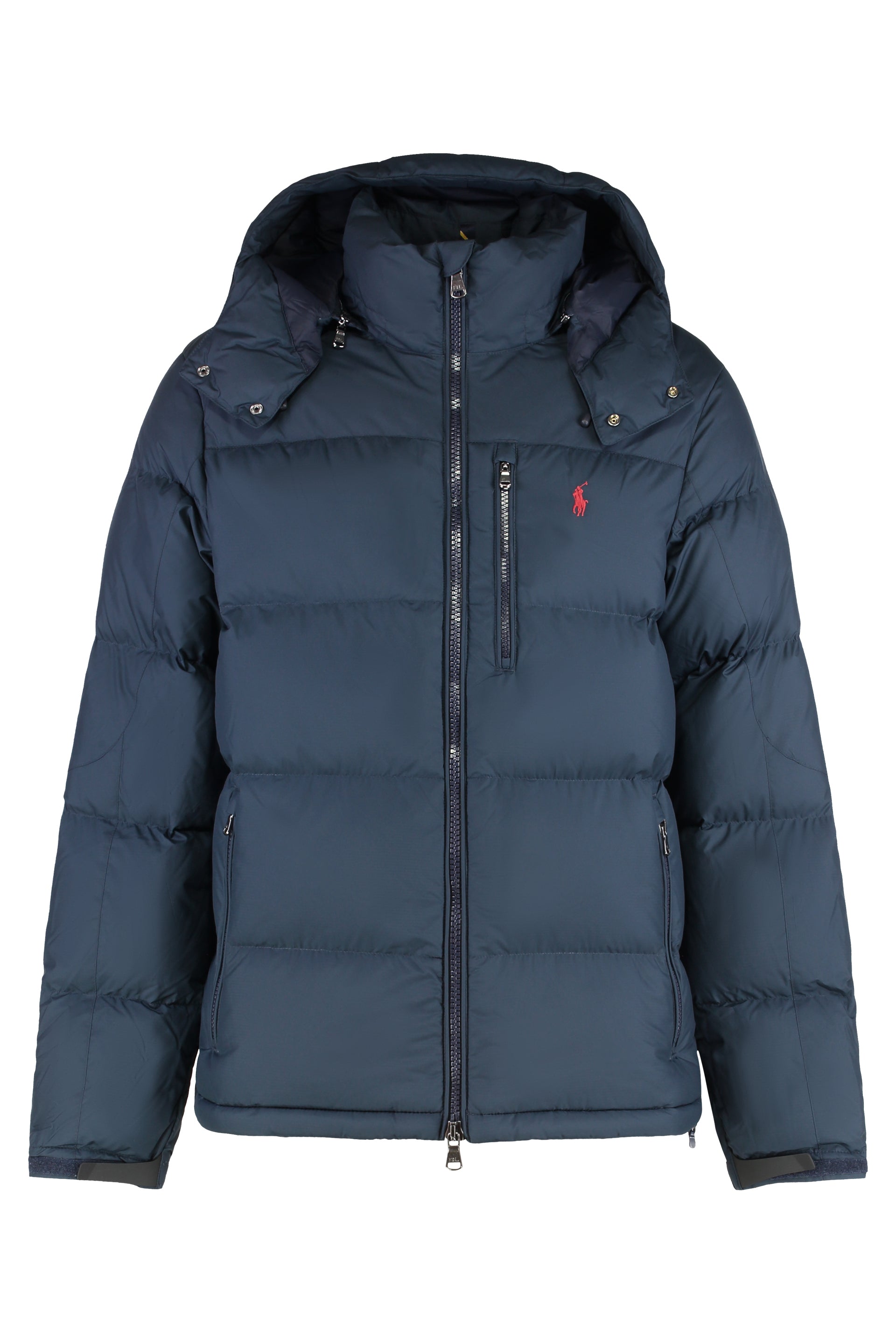 Hooded down jacket