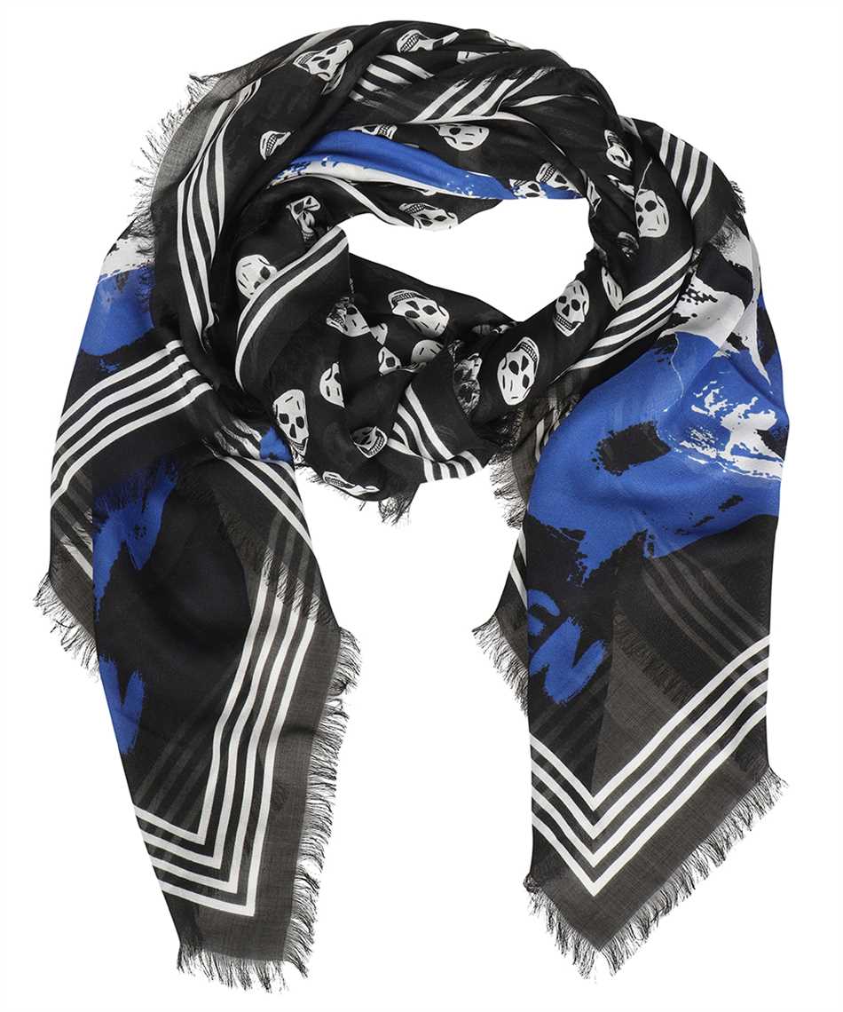 Skull print scarf