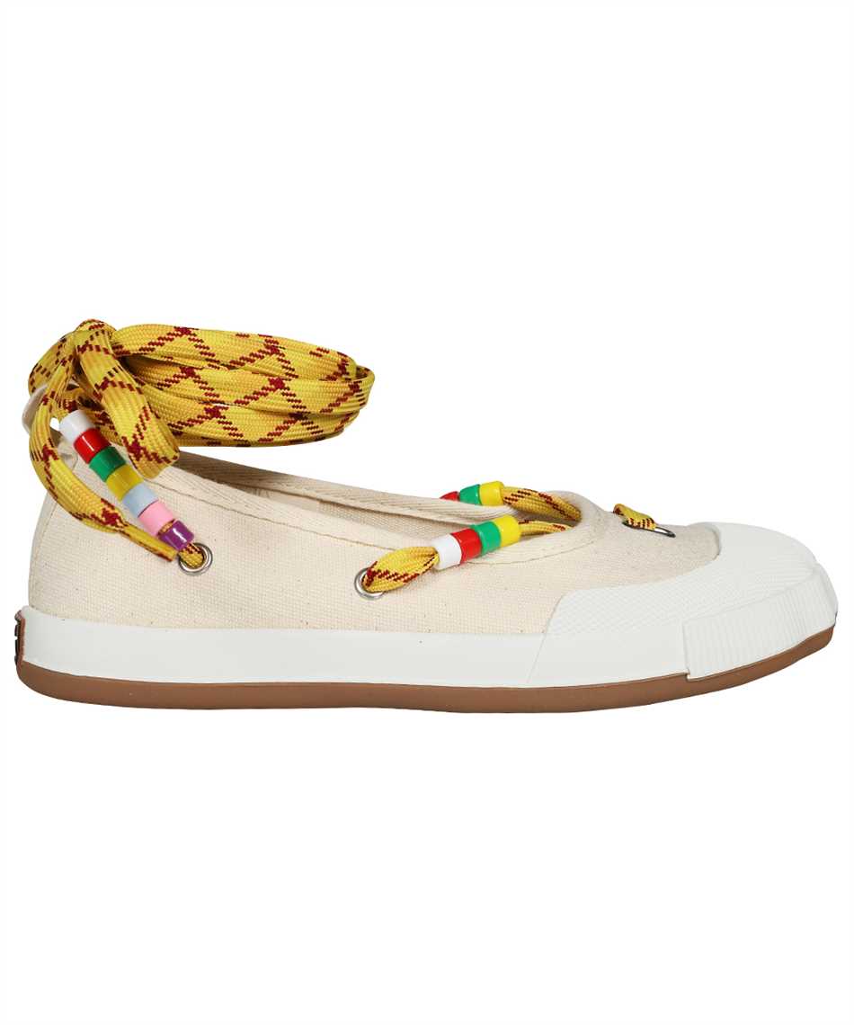 Ballet flats with decorative insert