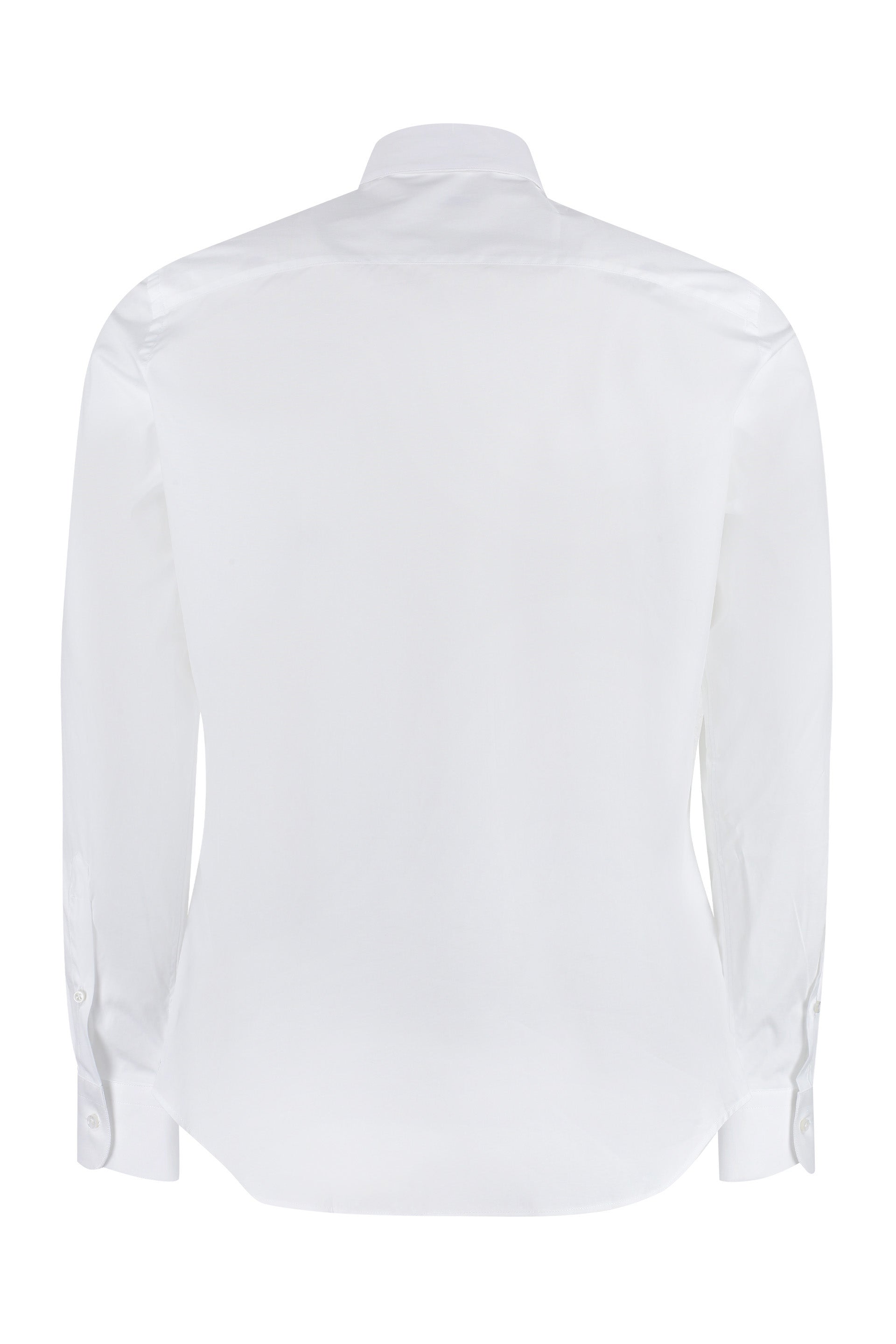 Long sleeve stretch cotton shirt