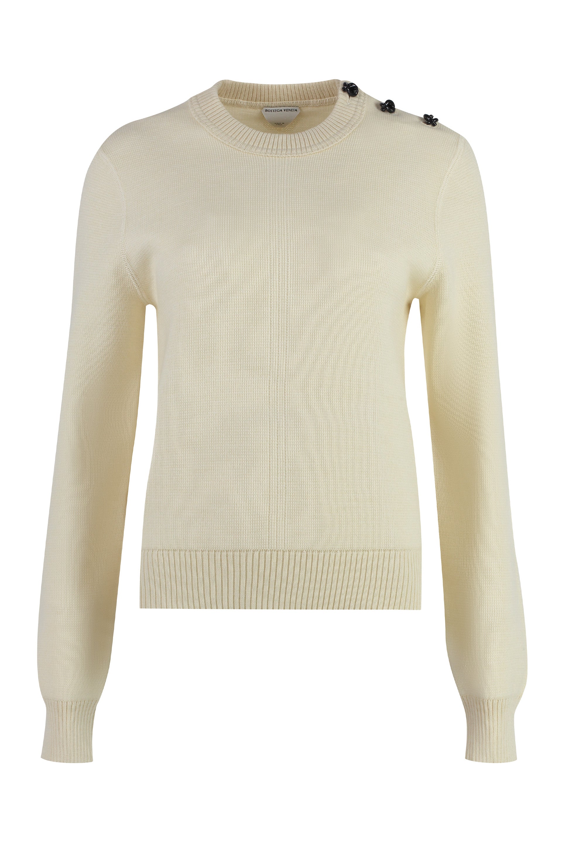 Crew-neck wool sweater