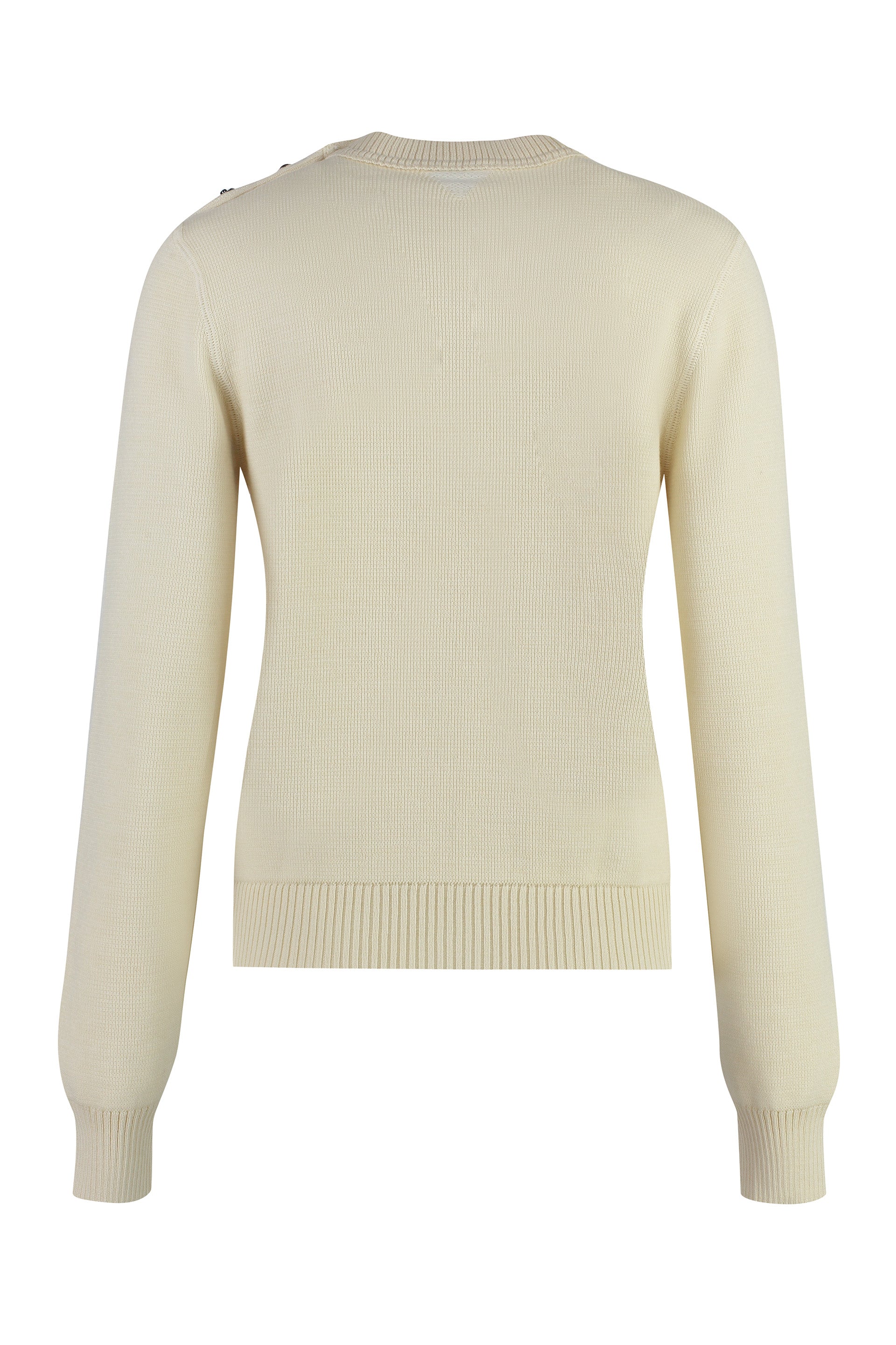 Crew-neck wool sweater