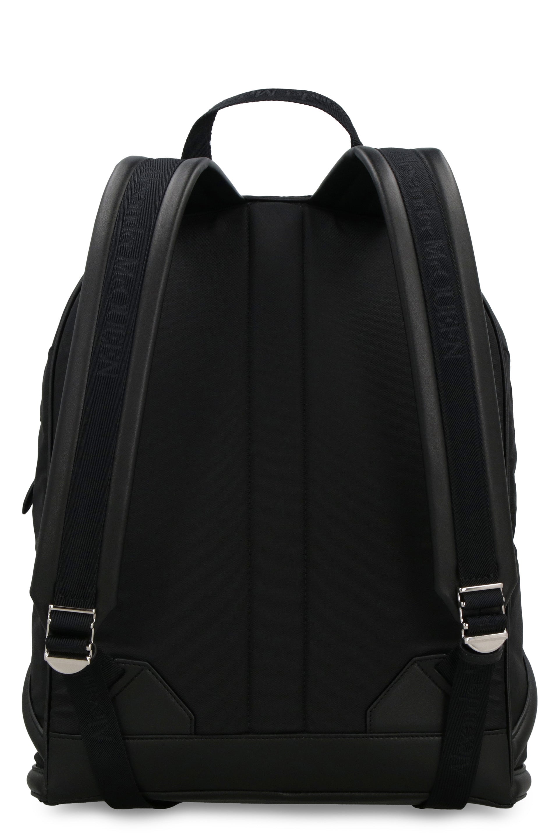 Harness leather details nylon backpack