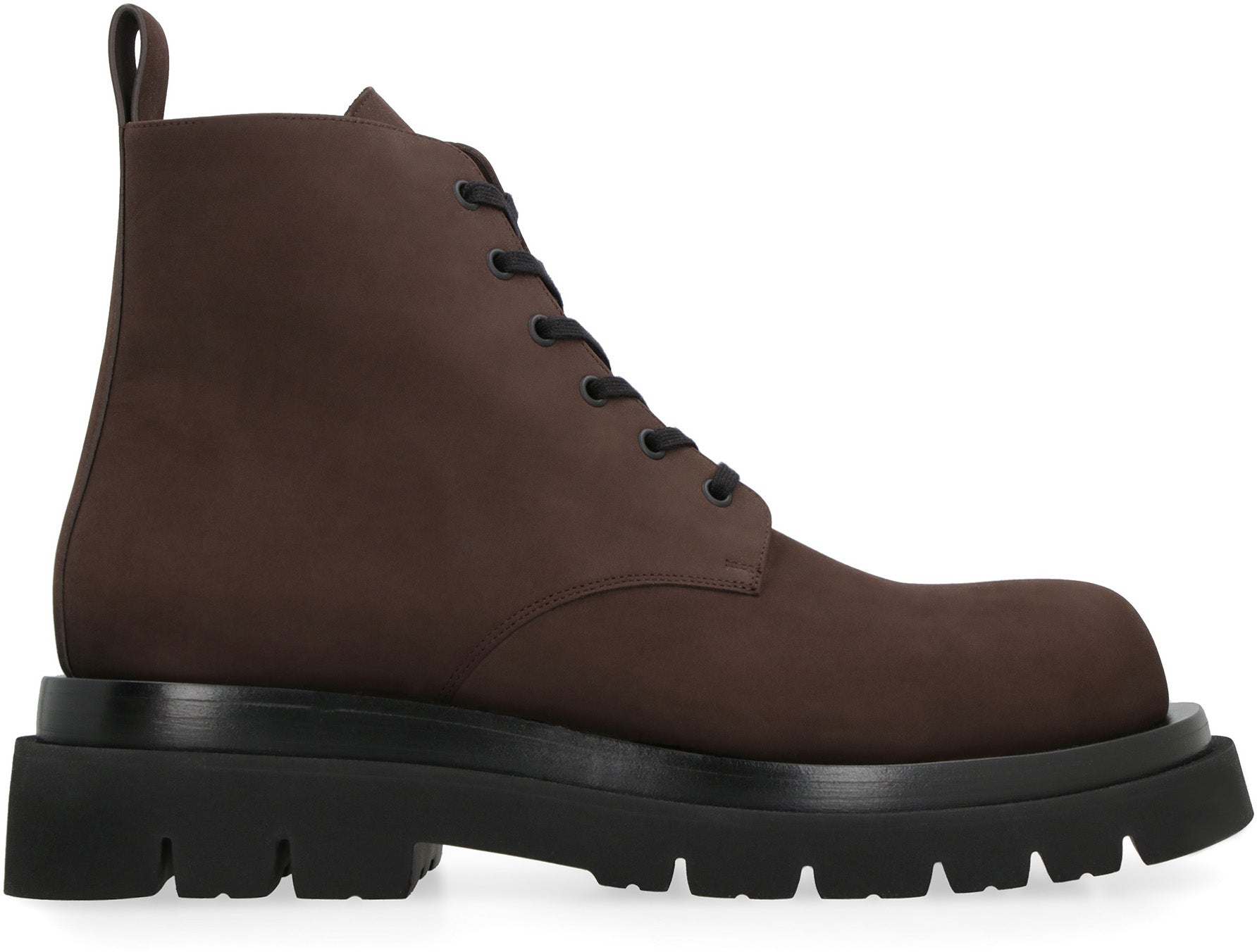 Lug lace-up ankle boots