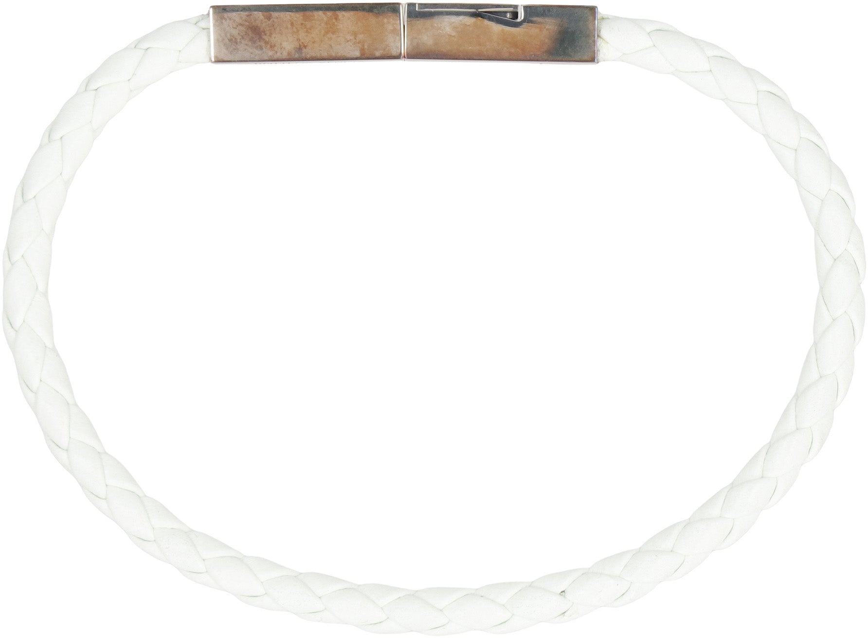 Braided leather bracelet