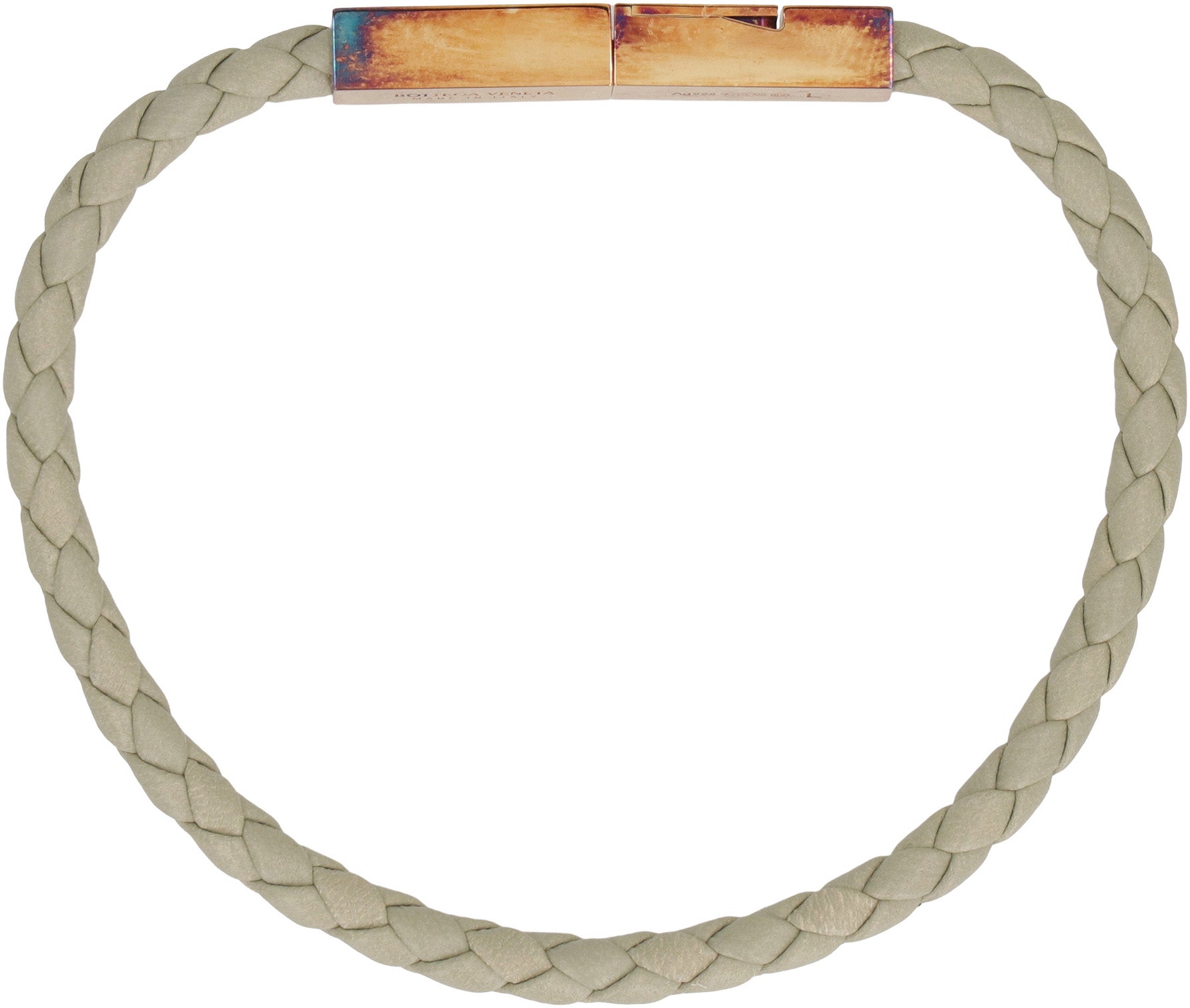 Braided leather bracelet