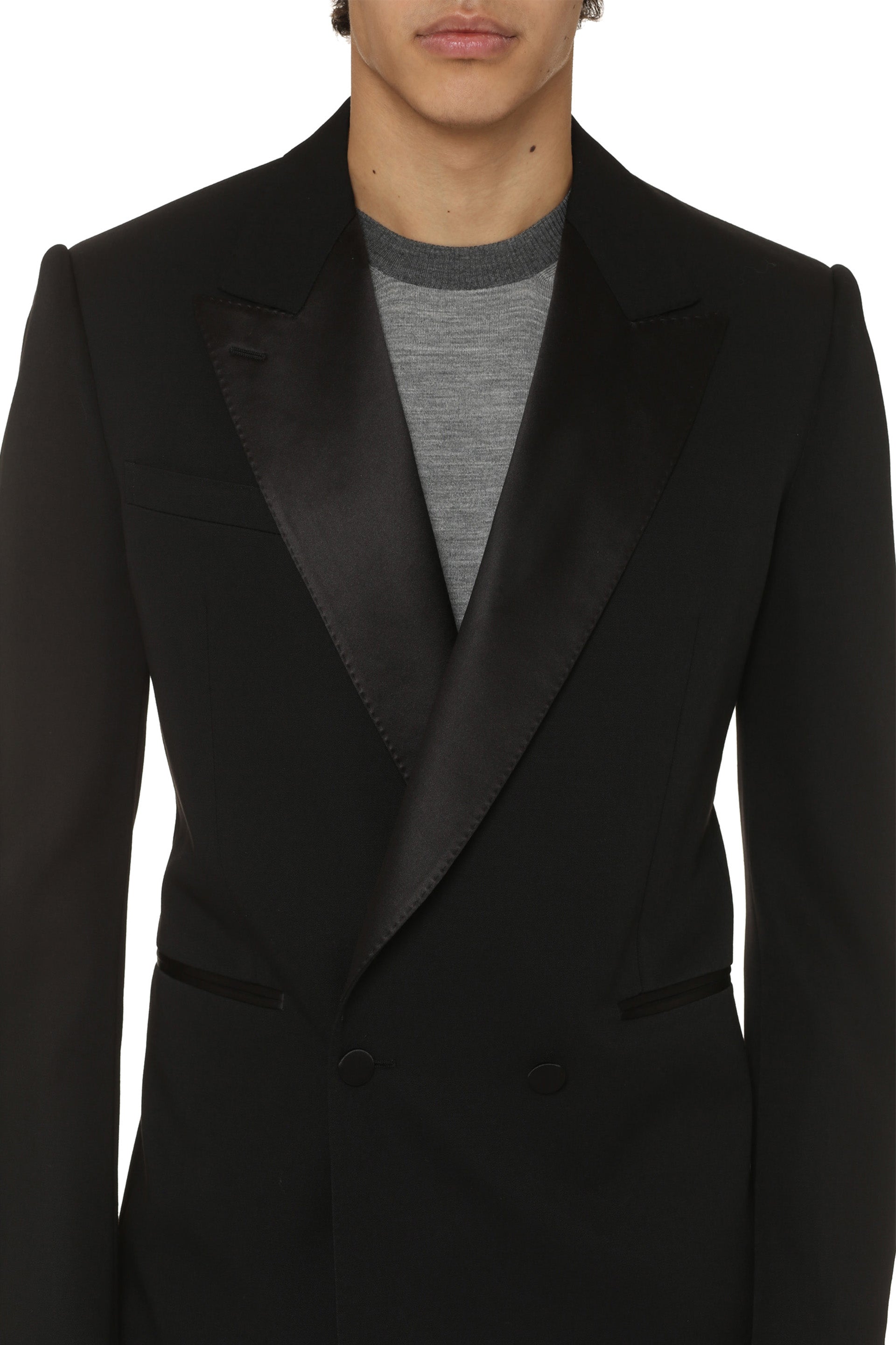 Double-breasted wool blazer