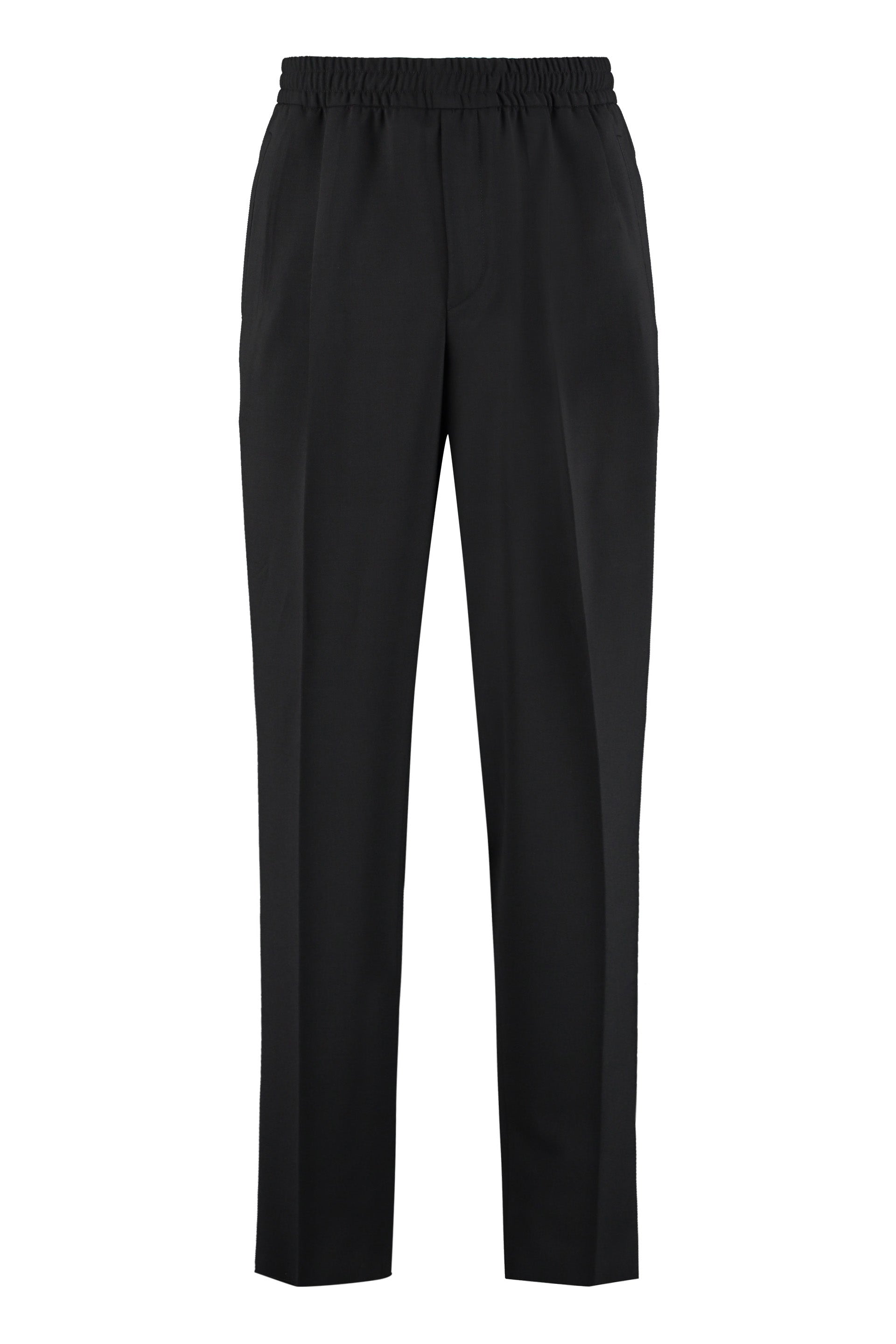 Wool blend trousers