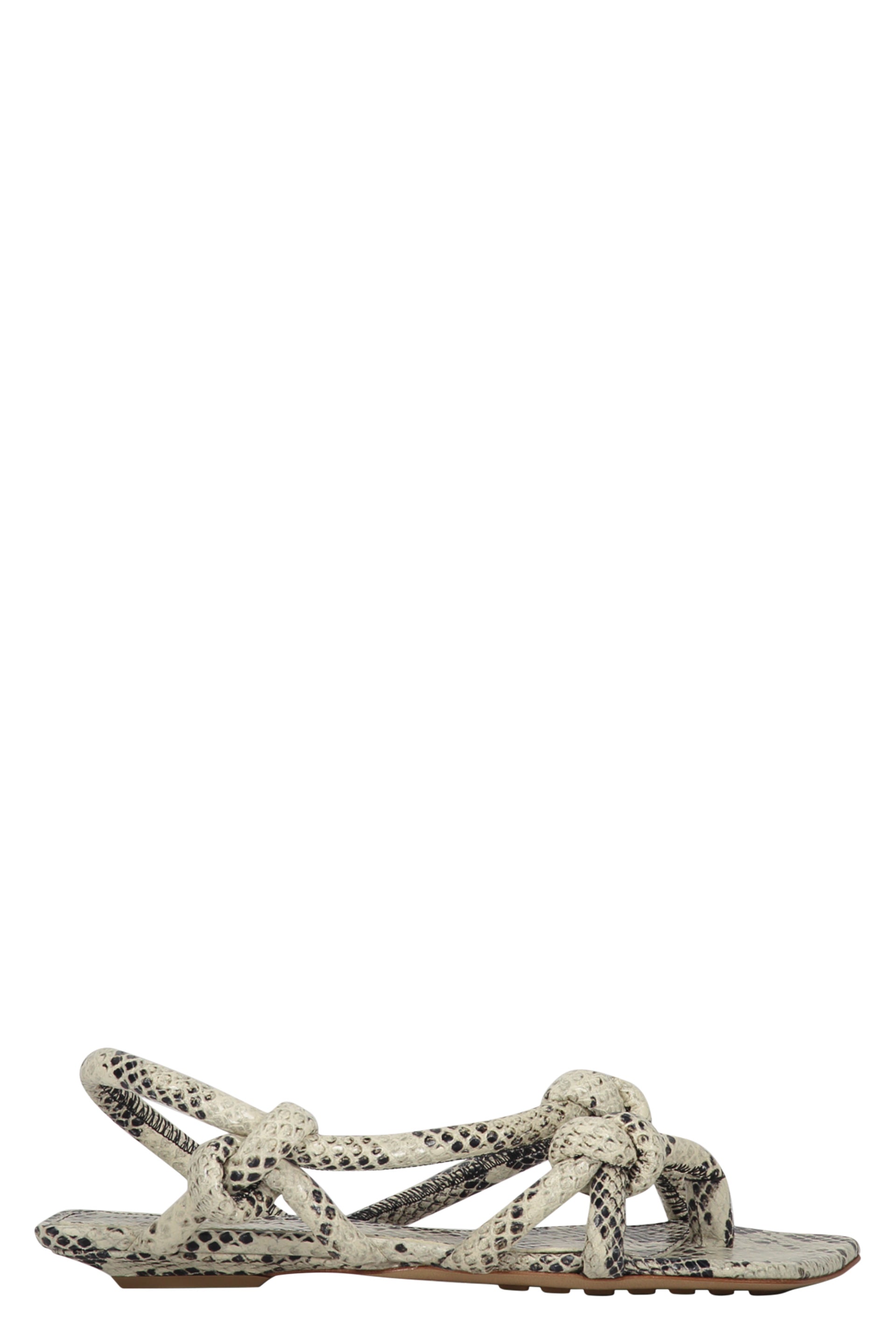 Jimbo Snakeskin print leather sandals