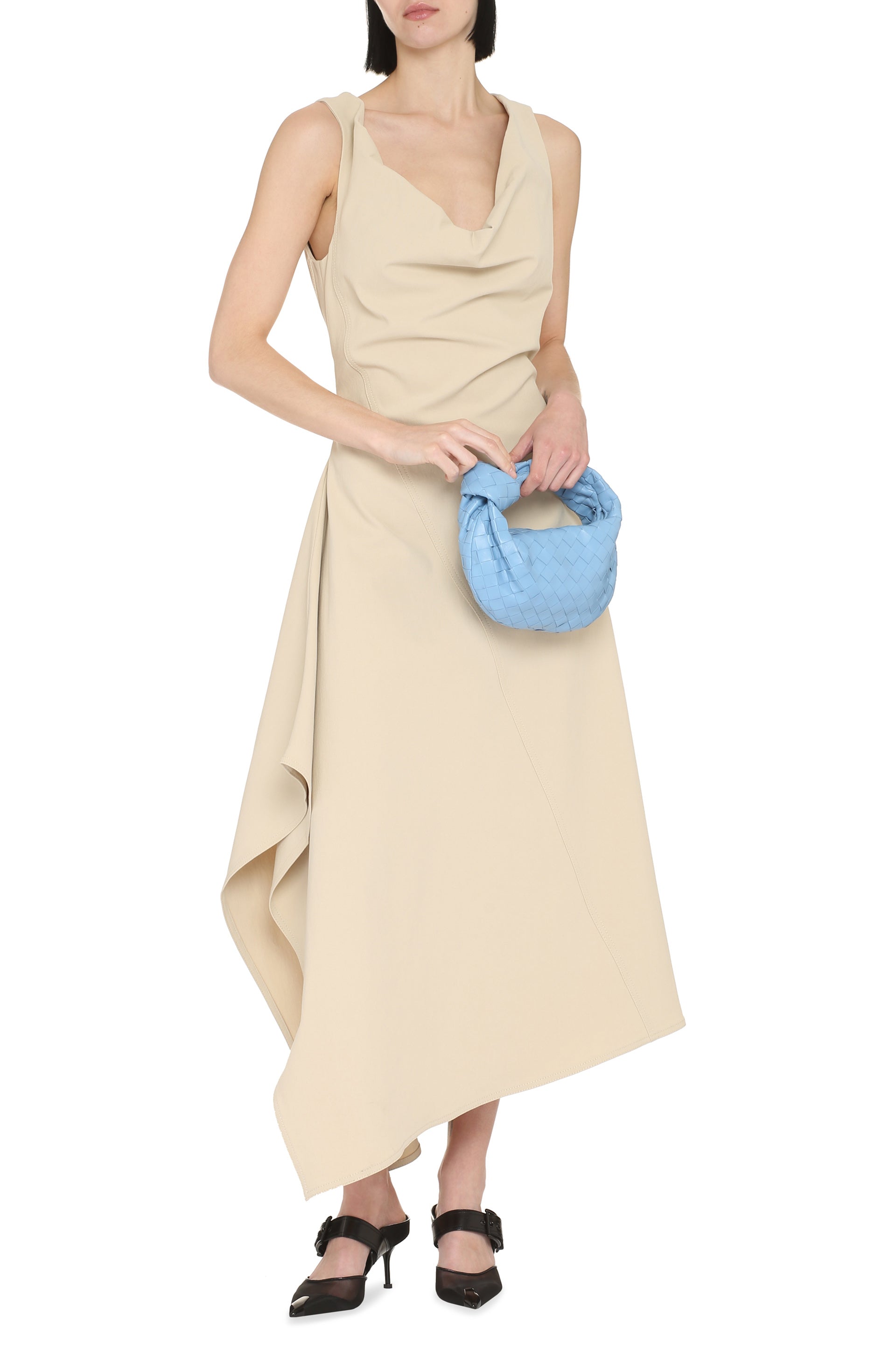 Cotton midi-dress